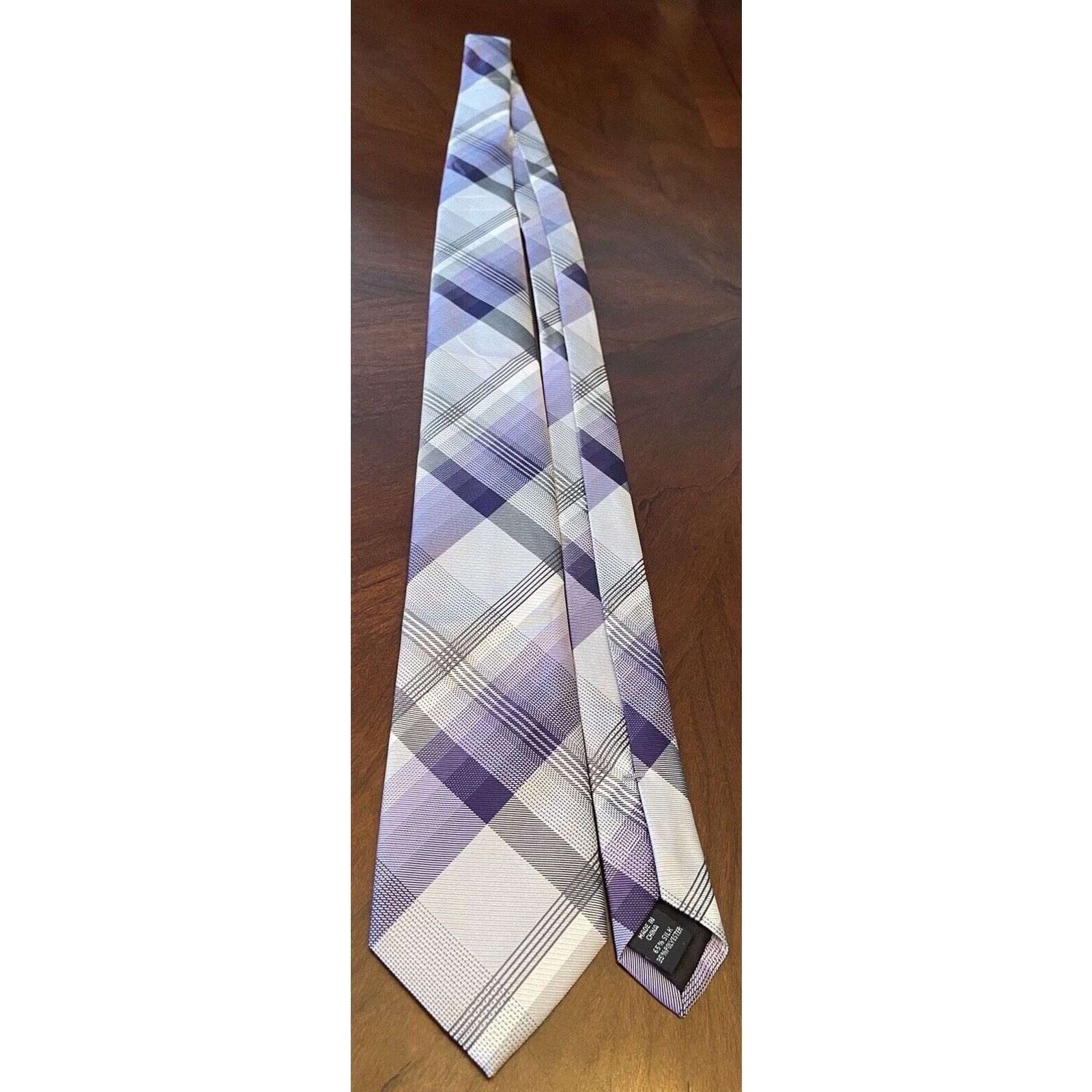 Geoffrey Beene Geoffrey Beene Purple 65% Silk 35% Polyester Made In China Size ONE SIZE - 3 Thumbnail