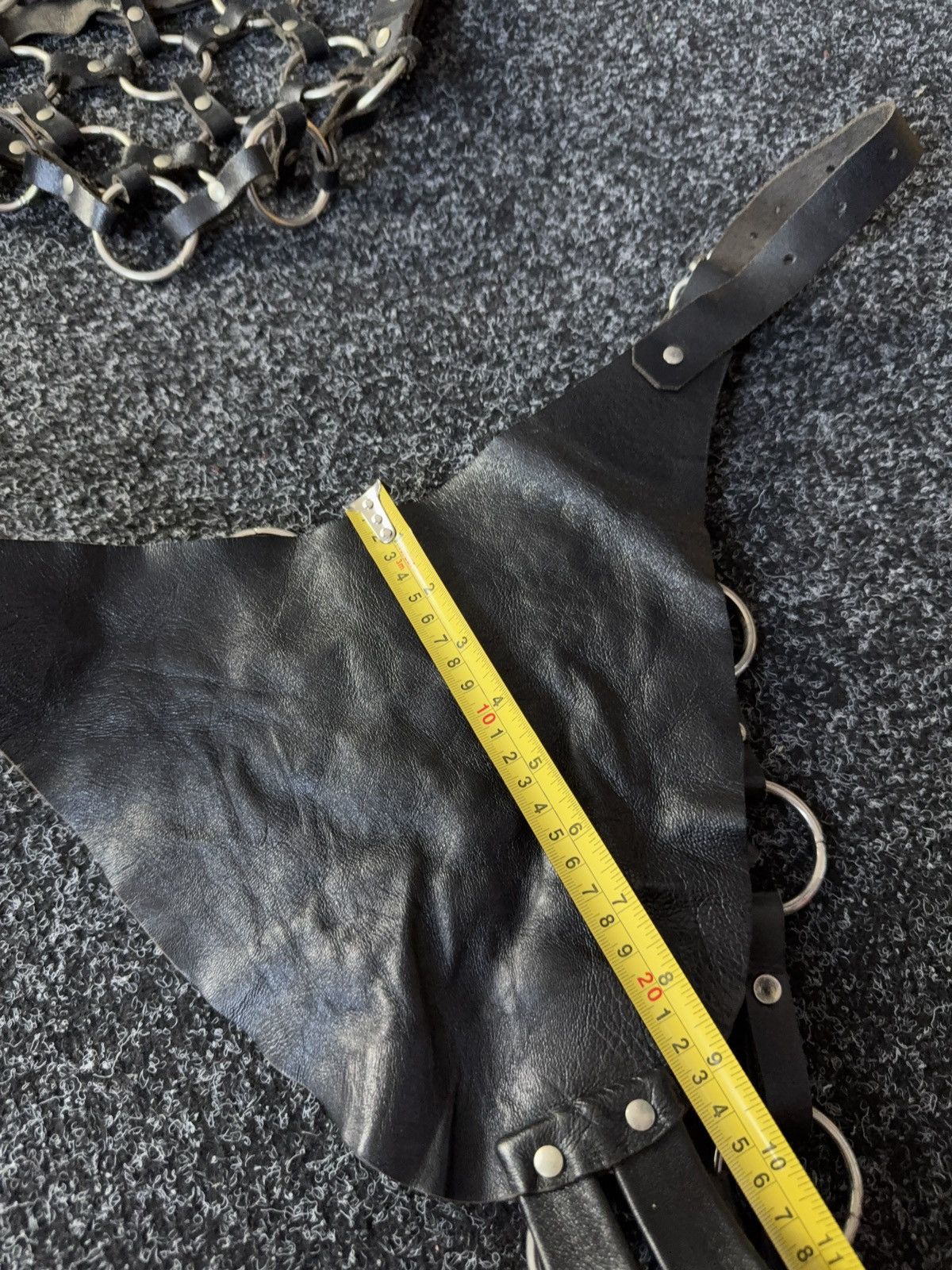 Japanese Brand Gothic BDSM Leather Leggings & Chain Harness Costume Size ONE SIZE - 19 Thumbnail