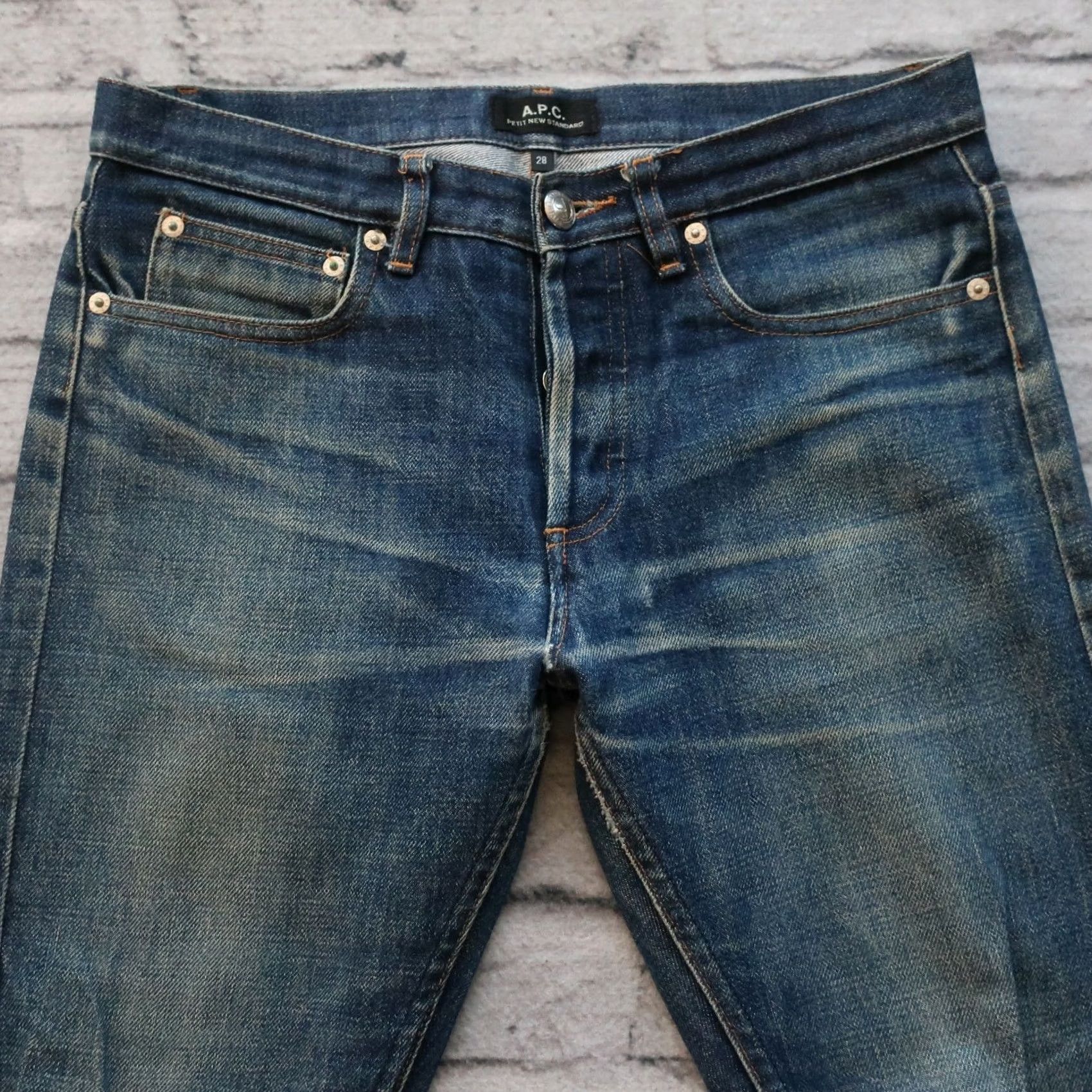 Denime APC Petit New Standard Jeans Size 30 Denim Distressed Faded Destroyed Size US 30 / EU 46 - 3 Thumbnail