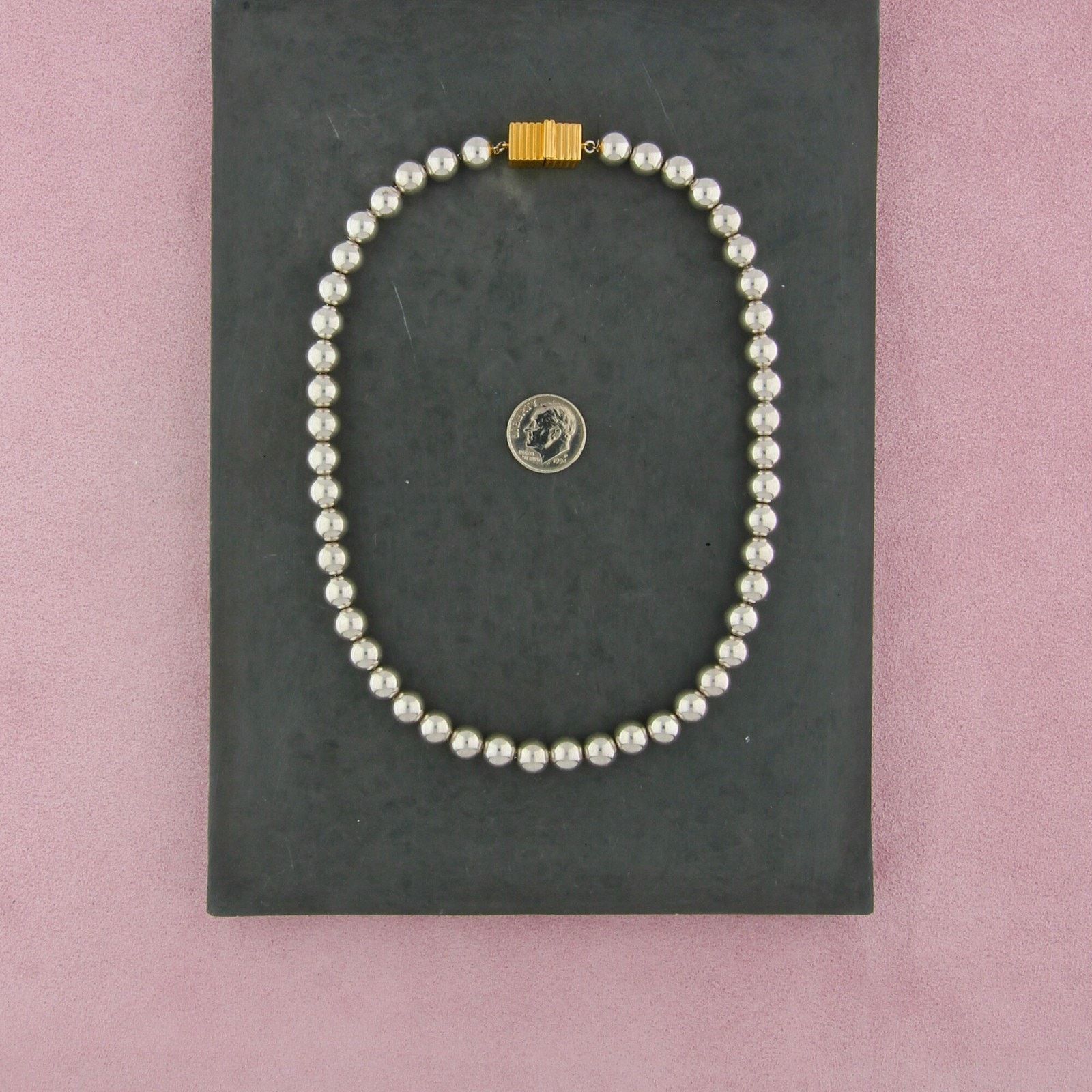 Sterling Silver ivi los angeles sterling silver kelly bead necklace 15.5in Size ONE SIZE - 2 Thumbnail