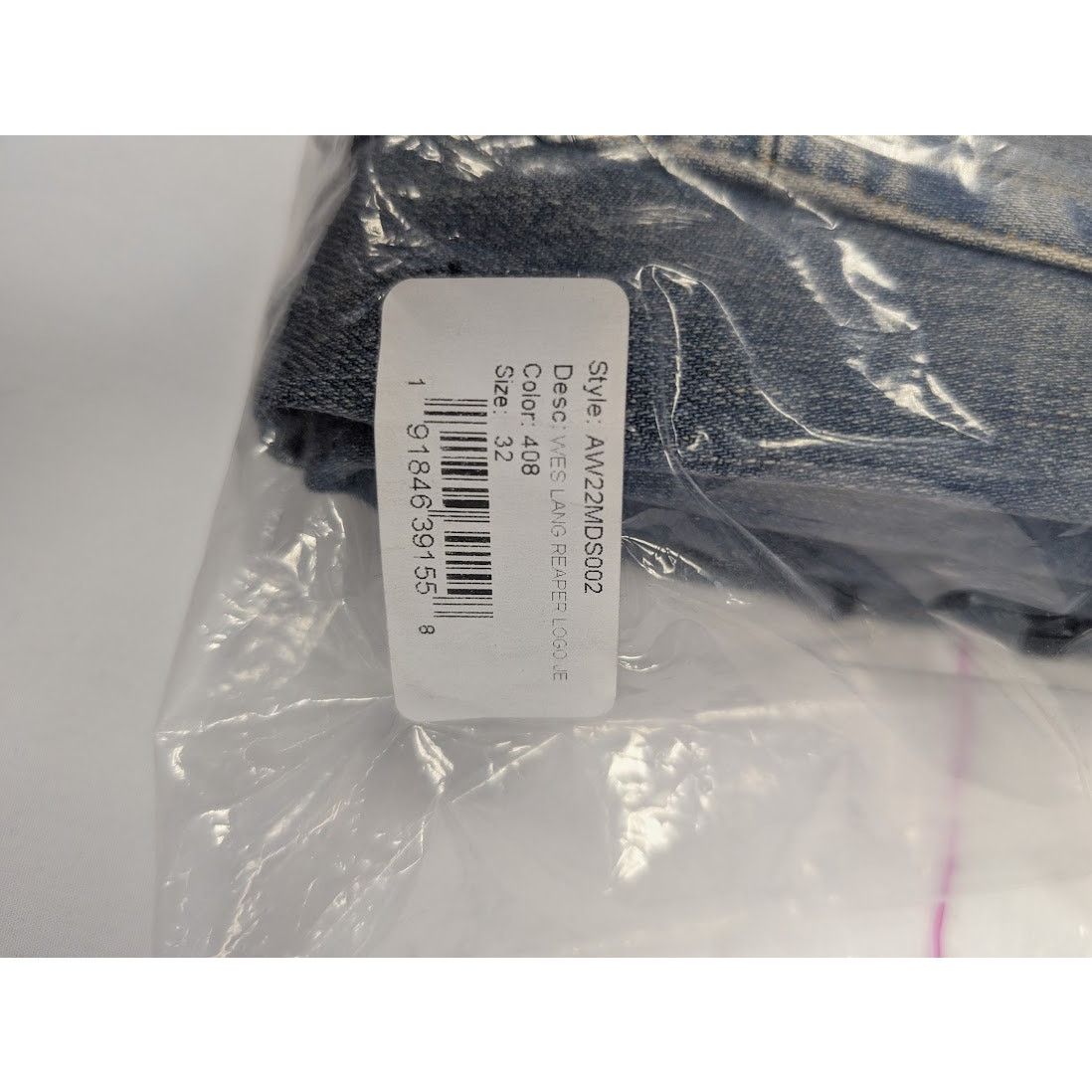 Amiri o1rshd1 Wes Lang Reaper Logo Jeans in Clay Indigo Size US 32 / EU 48 - 20 Thumbnail