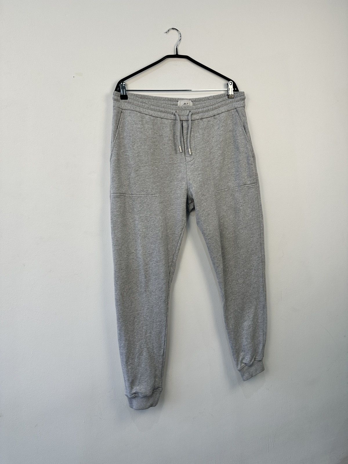 Mr P. Mr P. by Mr Porter Grey Loopback Cotton Joggers Sweatpants L Size US 34 / EU 50 - 2 Thumbnail