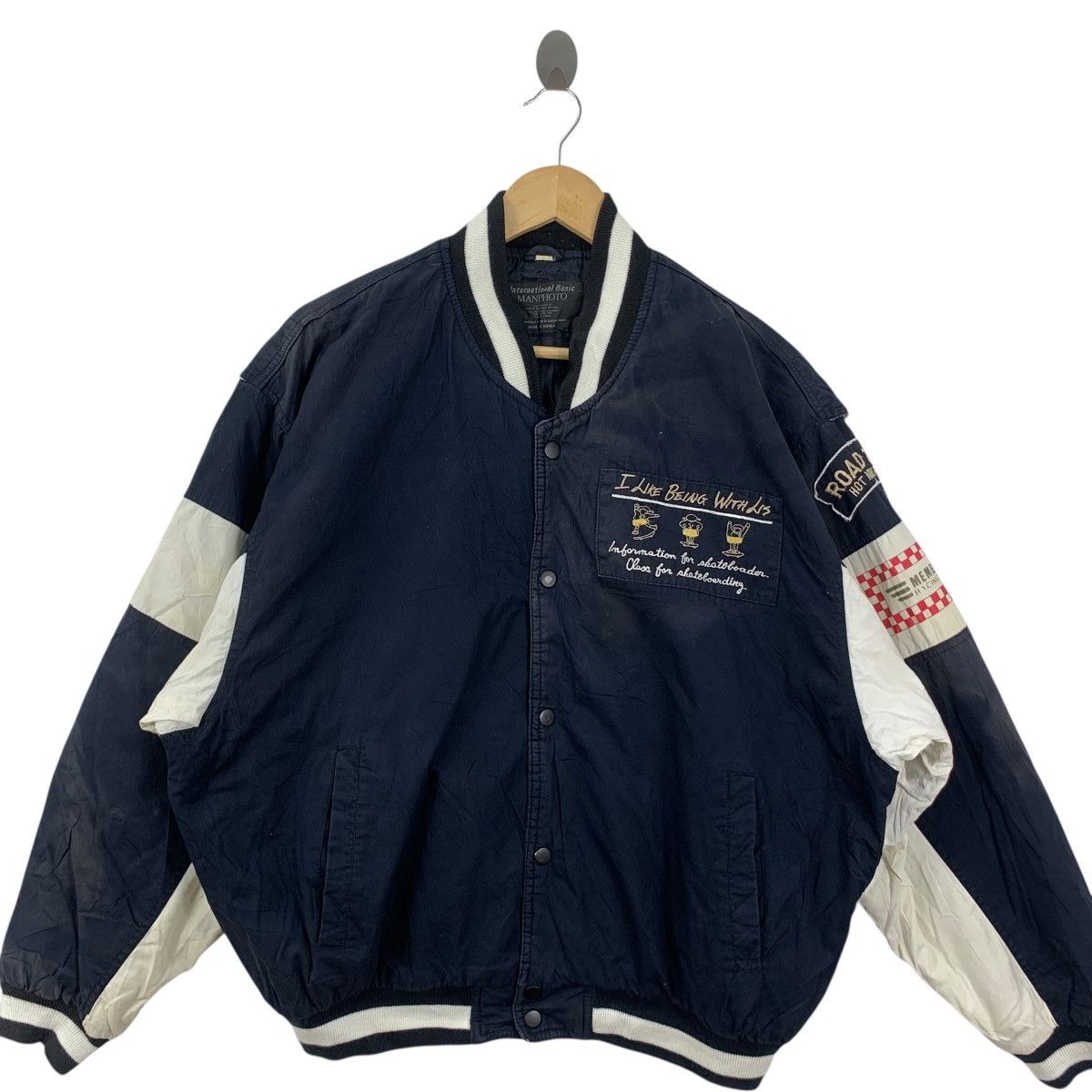 Vintage Vintage MEMBER’S RACING TEAM Road Test Varsity Stadium Size US XXL / EU 58 / 5 - 5 Thumbnail