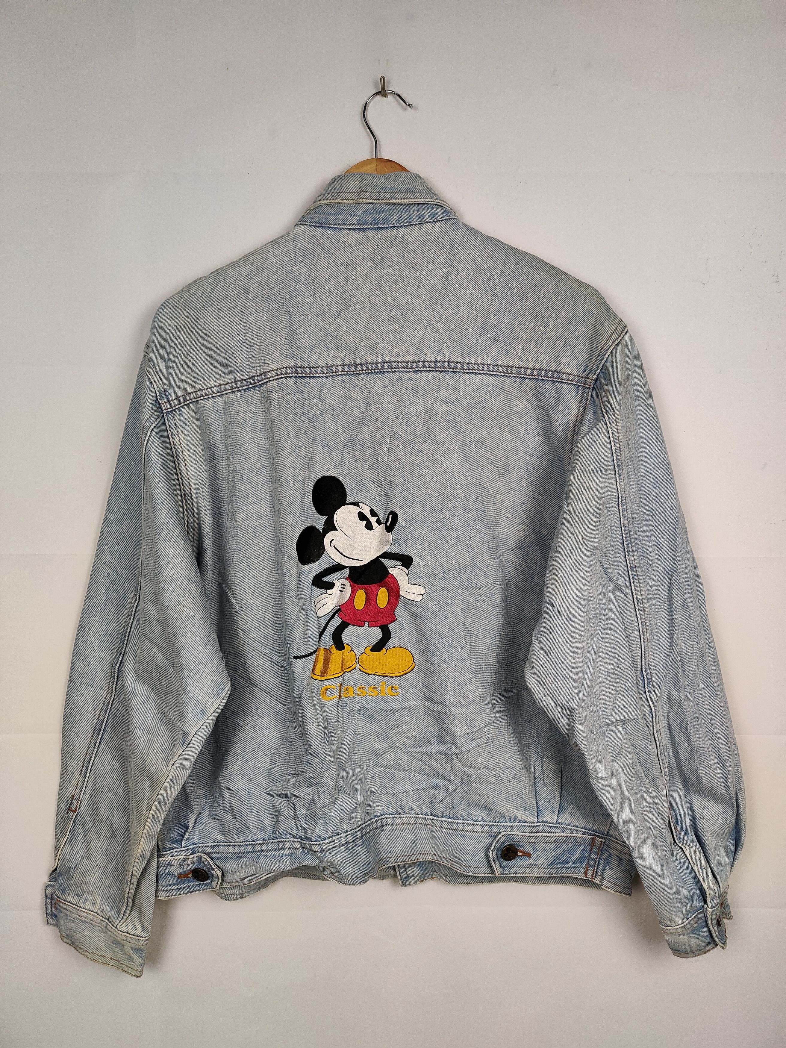 Mickey Mouse × Vintage Vintage Mickey Mouse Denim Jacket Size US L / EU 52-54 / 3 - 1 Thumbnail