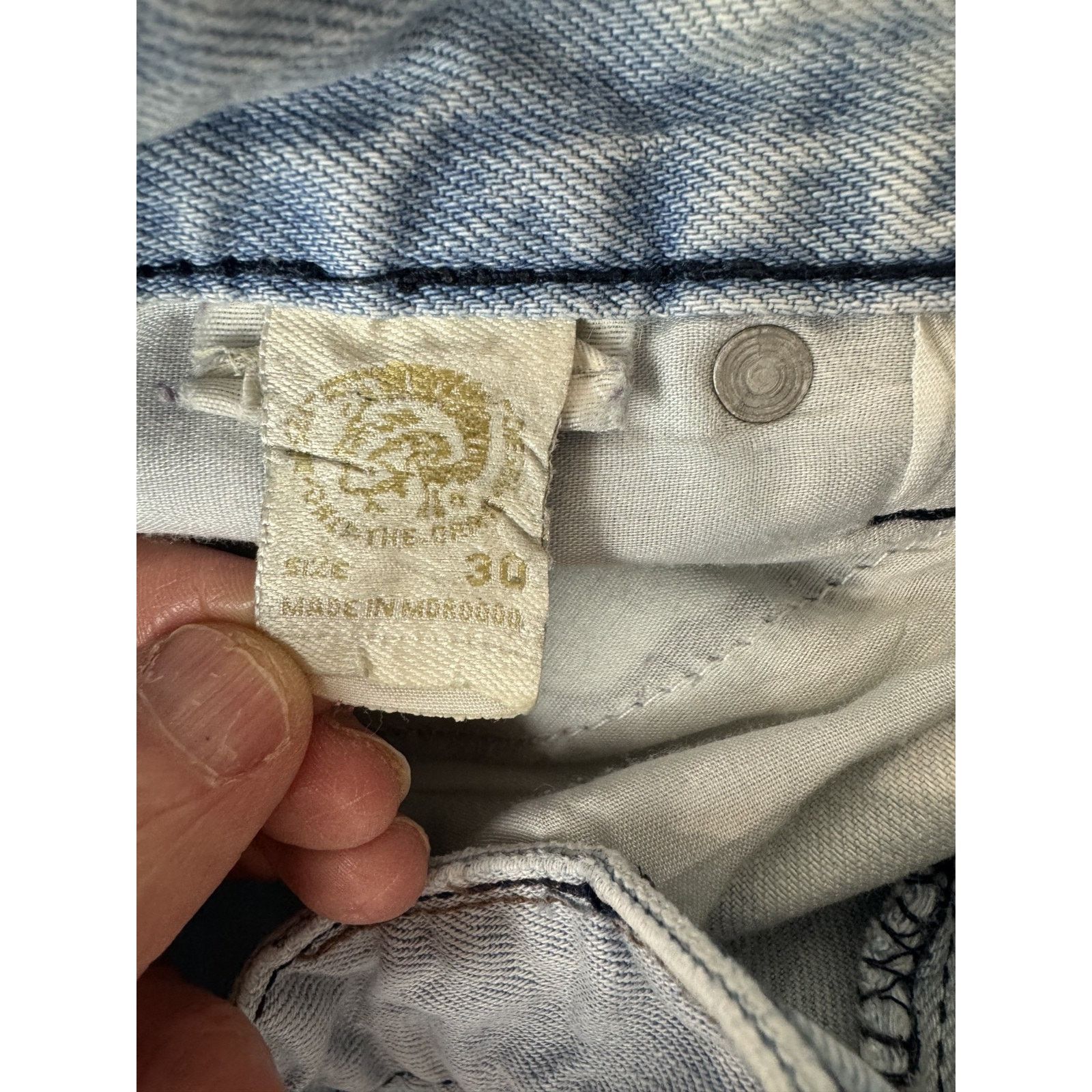 Diesel Y2K Diesel Jeans Streetwear Grunge Hip Hop Straight 90s 30 Size US 30 / EU 46 - 8 Thumbnail