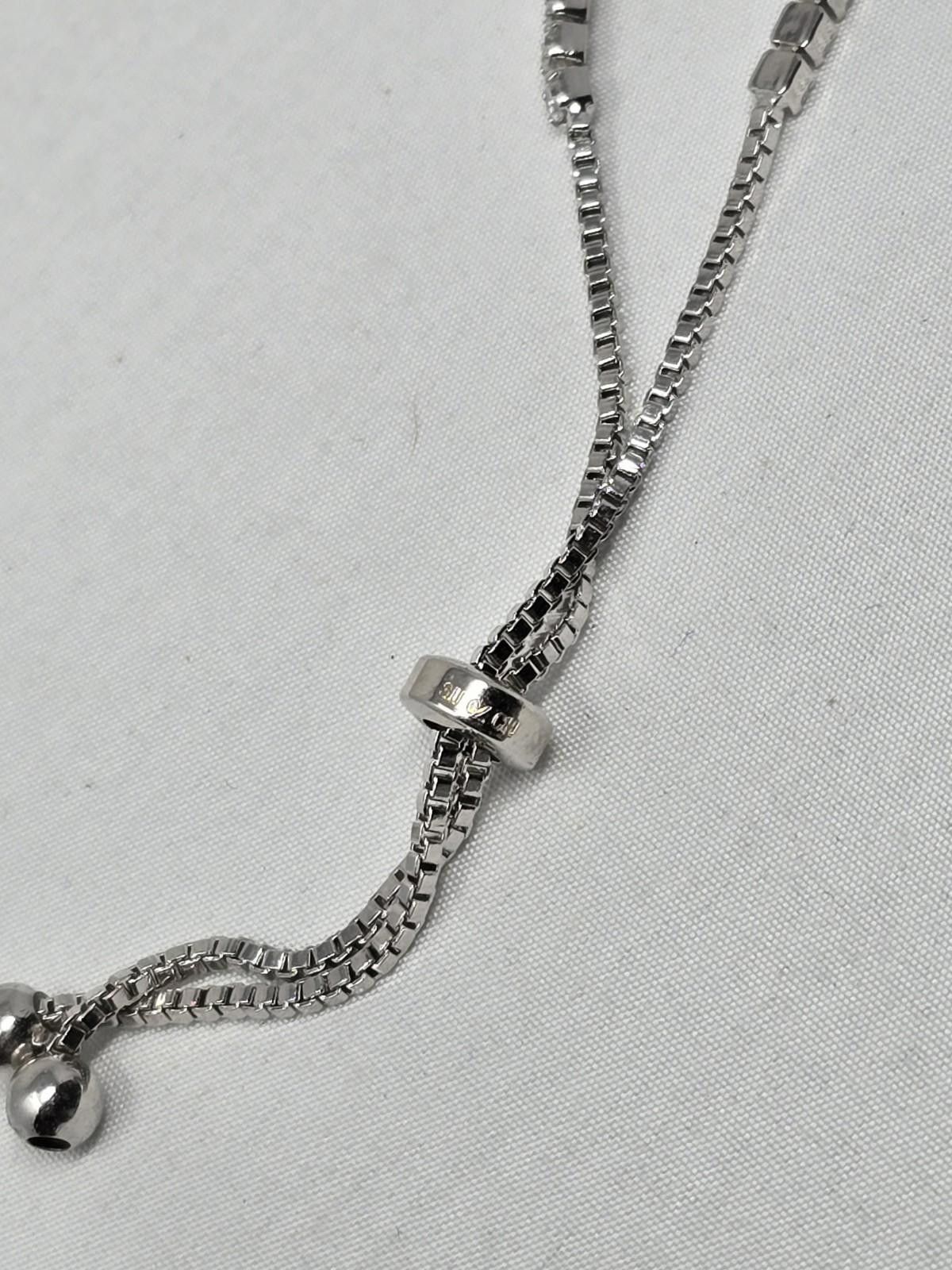 The Unbranded Brand Adjustable Turtle Bracelet w Green CZ Stones & Crystal Chain Size ONE SIZE - 5 Thumbnail