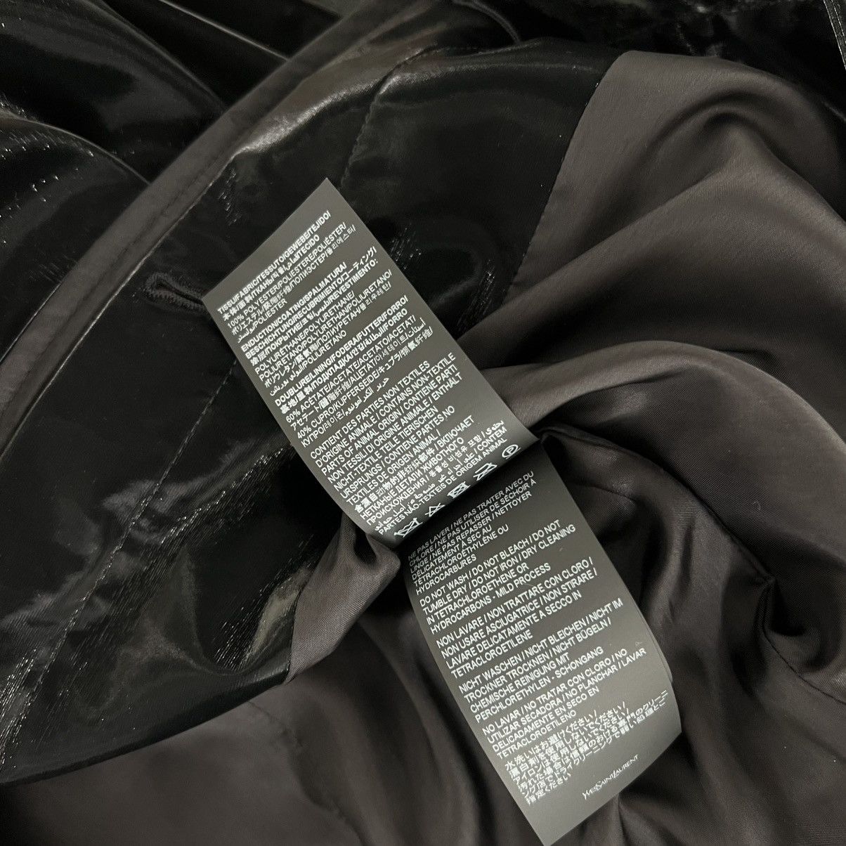 Saint Laurent Paris Saint Laurent Shiny Hooded Coat in Medium Size US M / EU 48-50 / 2 - 7 Thumbnail