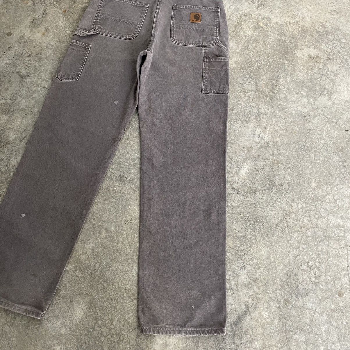 Carhartt Vintage Carhartt Faded Charcoal Grey Ripped Carpenter Pants Size US 34 / EU 50 - 18 Thumbnail