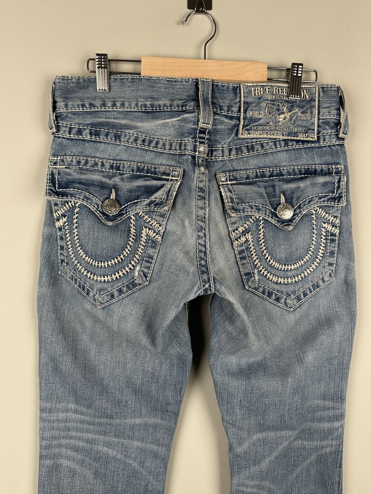 True Religion Vintage Y2k True Religion Baggy Jeans Distressed Size US 30 / EU 46 - 3 Thumbnail