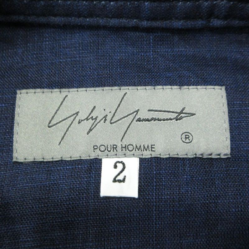 Yohji Yamamoto Yohji Yamamoto POUR HOMME Coated Double Collar Shirt Size US M / EU 48-50 / 2 - 7 Thumbnail