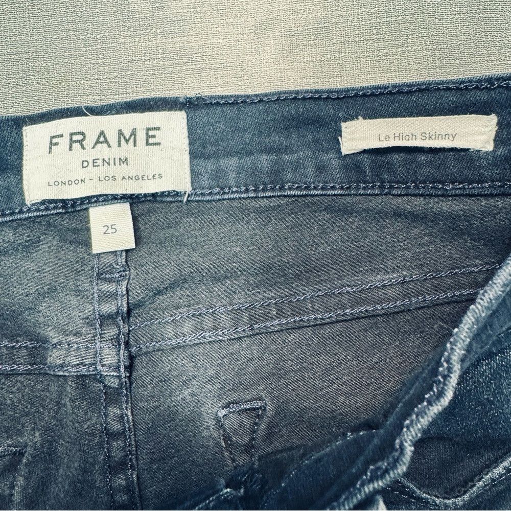 Frame FRAME Le High Skinny Sterling Distressed Jeans Size 25 Size 25" / US 0 / IT 36 - 6 Thumbnail