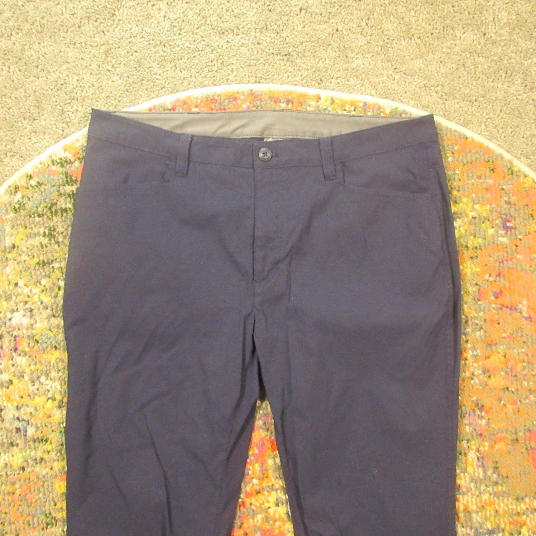Eddie Bauer Eddie Bauer Pants Mens 36x32 Navy Lightweight Microfiber Outdoor Hiking Stretch Chino Casual Zip Pockets Slashed Straight Front Regular Mens Size US 36 / EU 52 - 4 Thumbnail