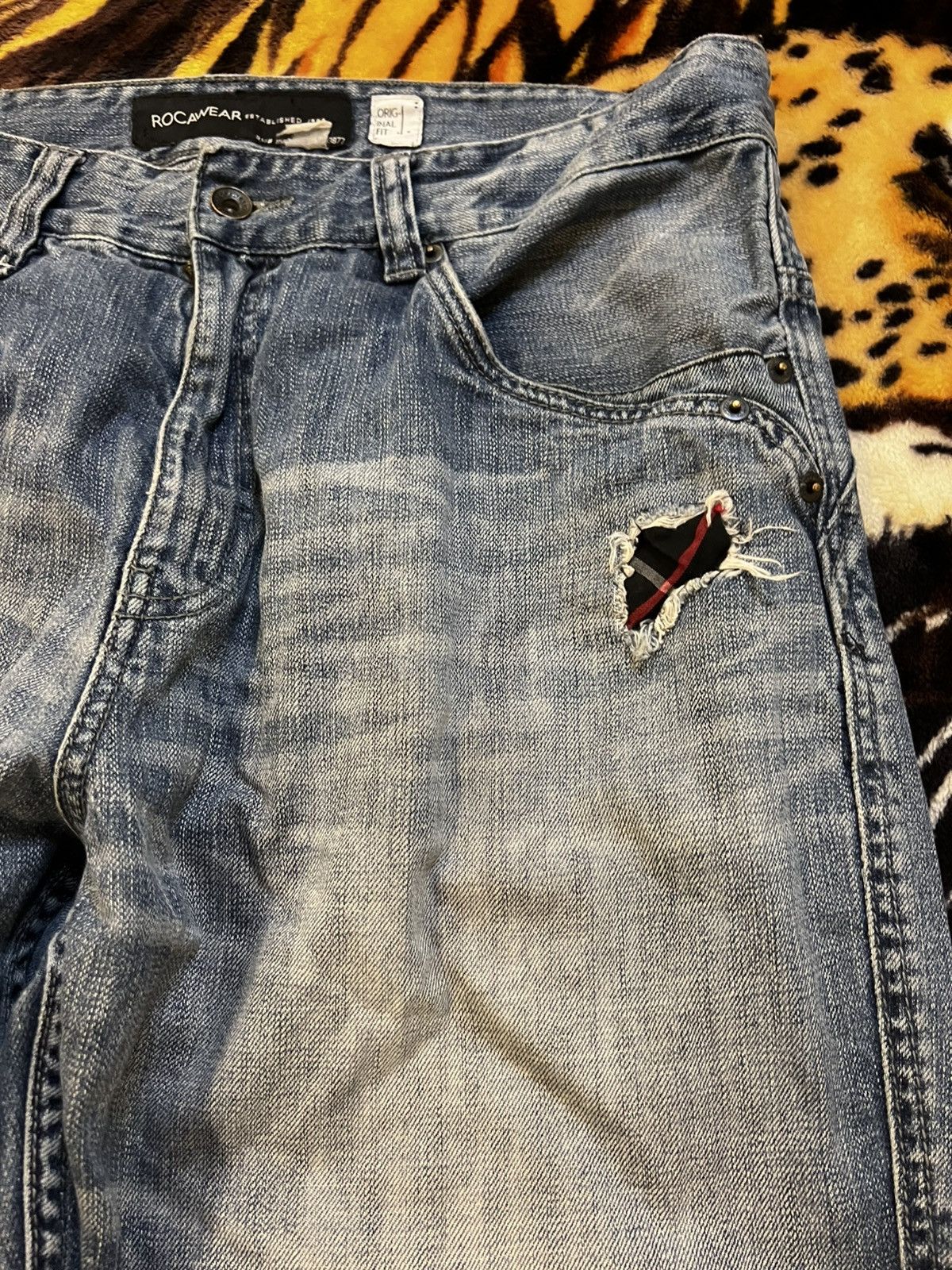 Rocawear × Vintage Vintage Rocawear Designed in USA Denim Jeans Size US 38 / EU 54 - 11 Thumbnail
