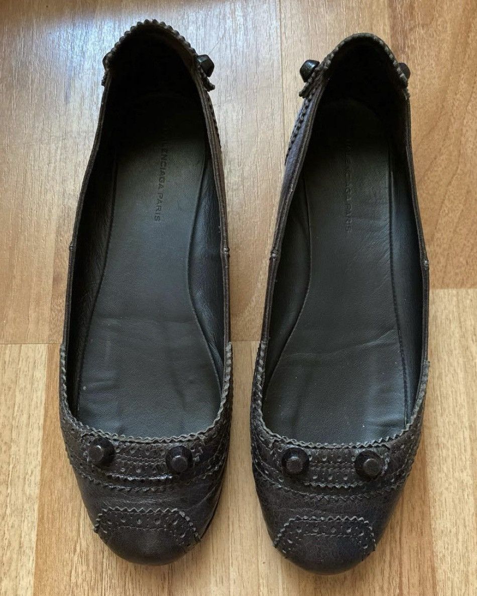 Balenciaga Balenciaga flats brown color Size US 8 / IT 38 - 2 Thumbnail