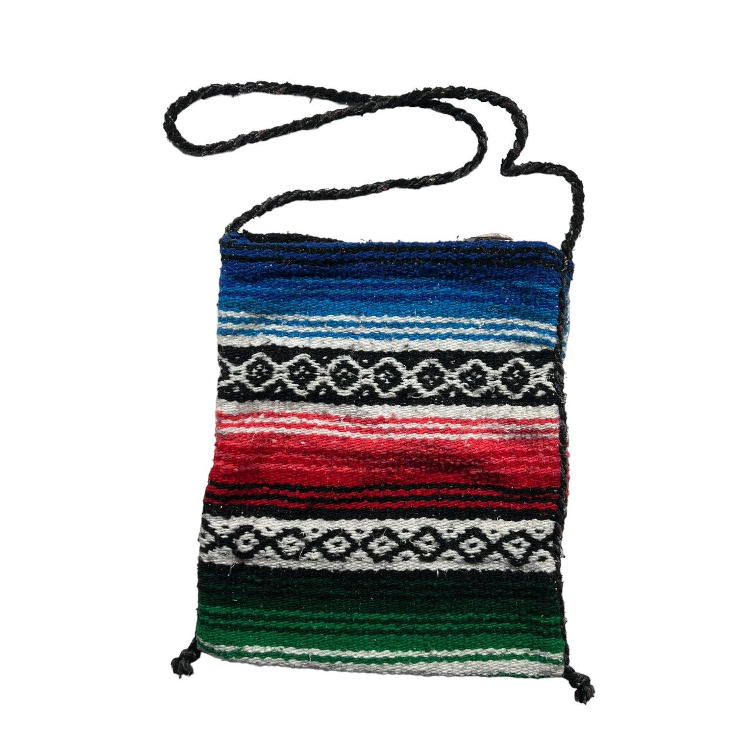 Earth Ragz Indian Blanket Purse/tote Bag Blue Red And Green, Women's