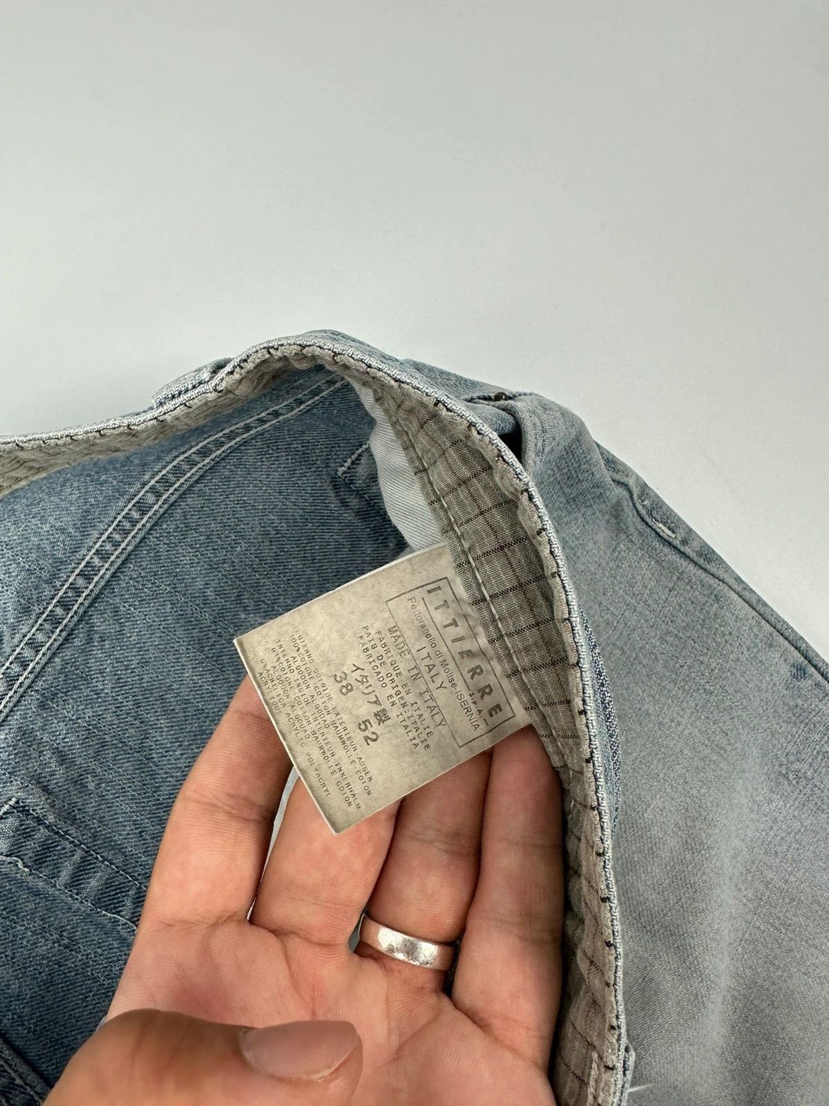 Dolce & Gabbana Dolce & Gabbana 00s Washed Blue Back Belt Pants Size US 34 / EU 50 - 7 Thumbnail