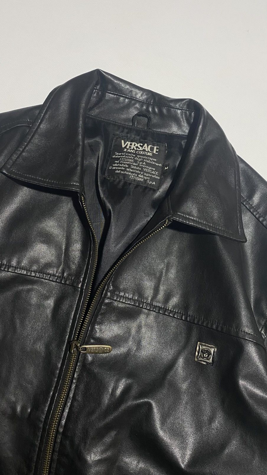 Versace Vintage Versace Leather Jacket size М Size US M / EU 48-50 / 2 - 3 Thumbnail