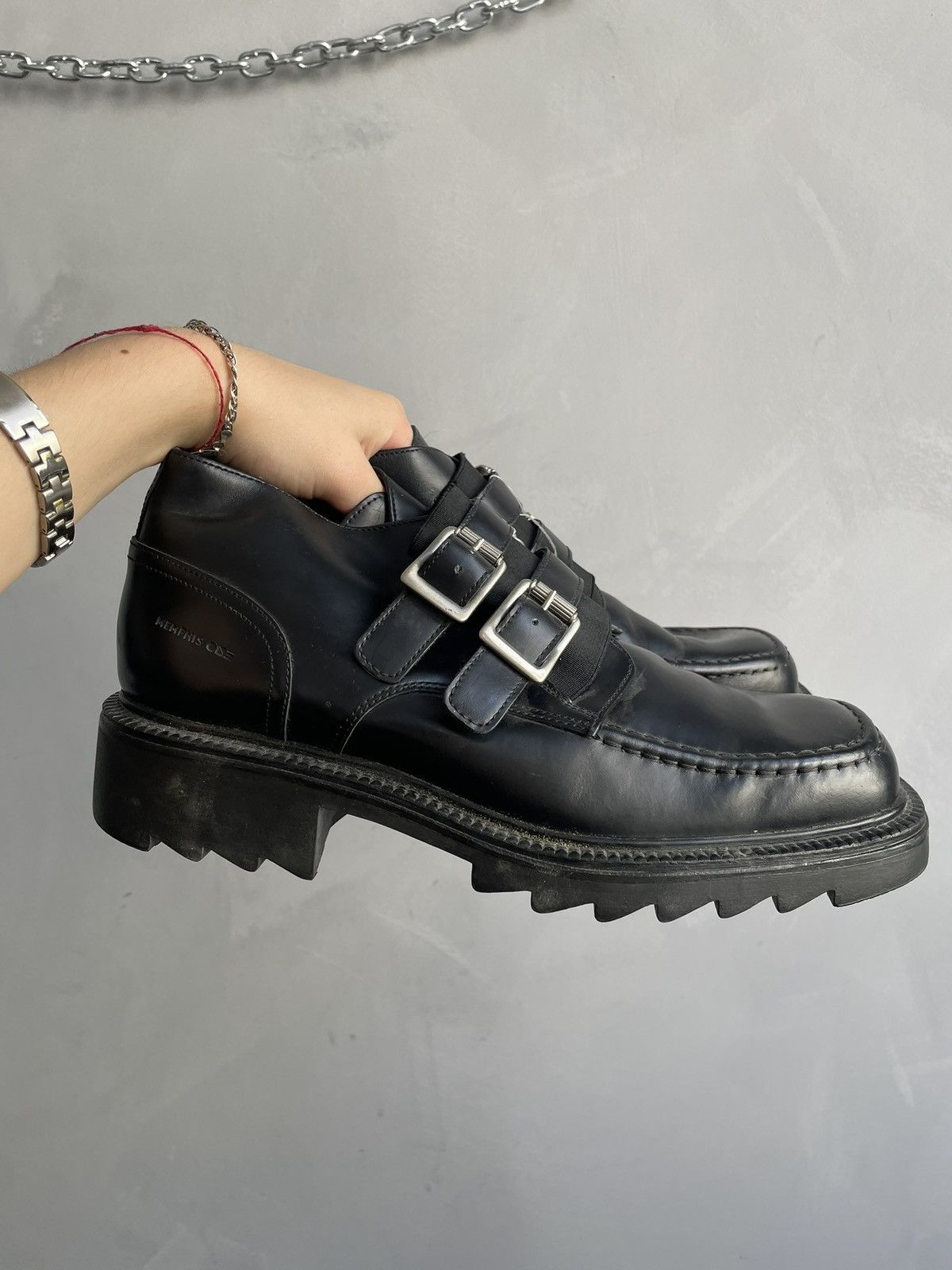 Harley Davidson Rubber platform boots y2k opium New Rock style hype Size US 10 / EU 43 - 10 Thumbnail