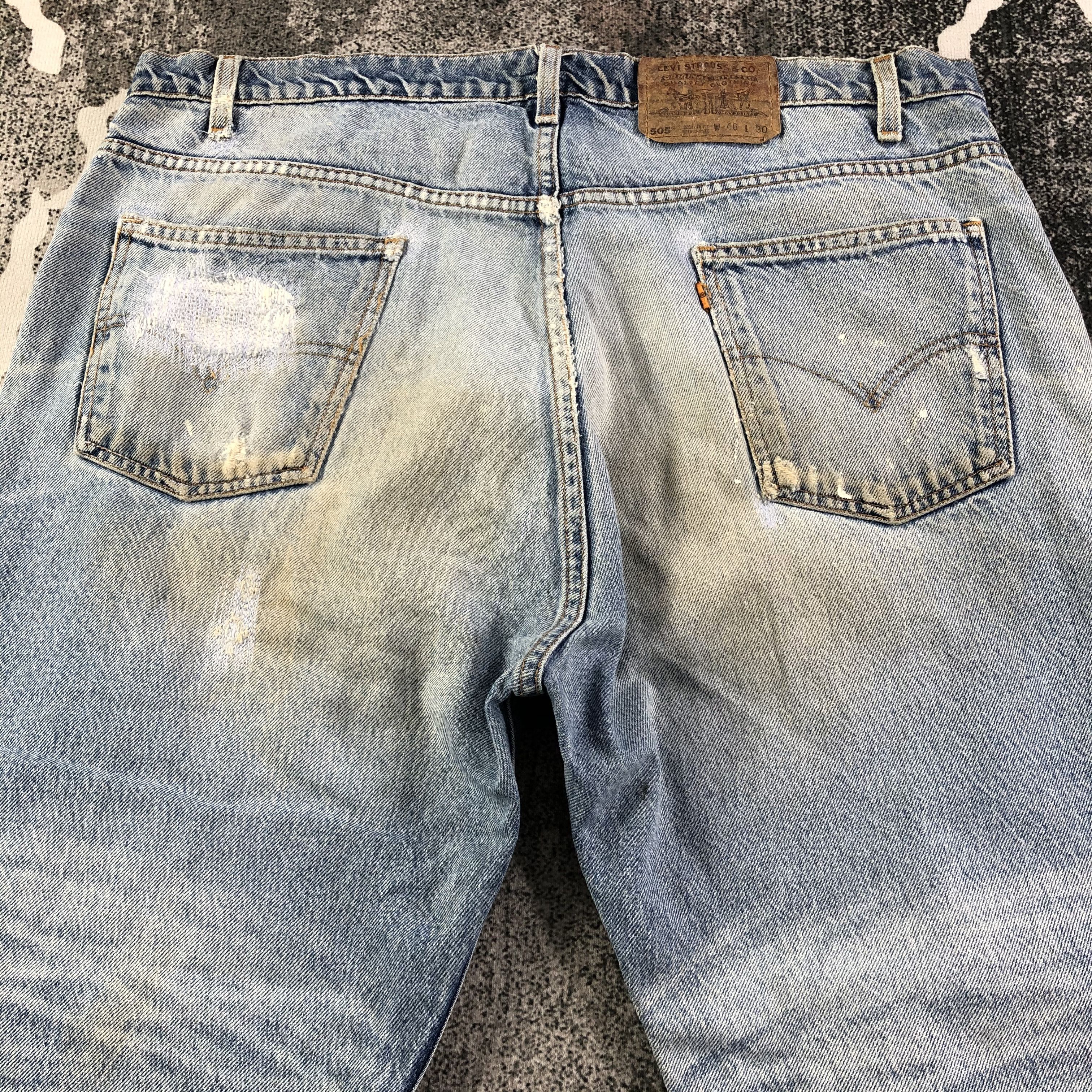 Levi's Vintage Levis 505 Jeans Painted Denim KJ1722 Size US 39 - 4 Thumbnail