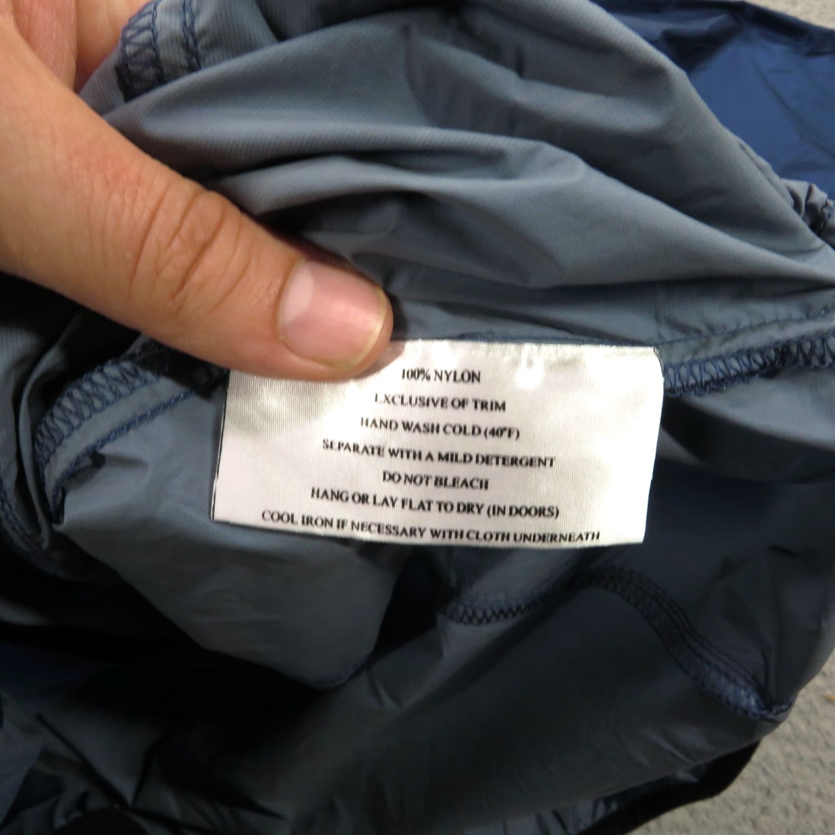 Vintage Ibex Jacket Men XL Blue Nylon Softshell Packable Removable Hood Rain Coat Trail Weathergear Zipper Pockets Size US XL / EU 56 / 4 - 6 Thumbnail
