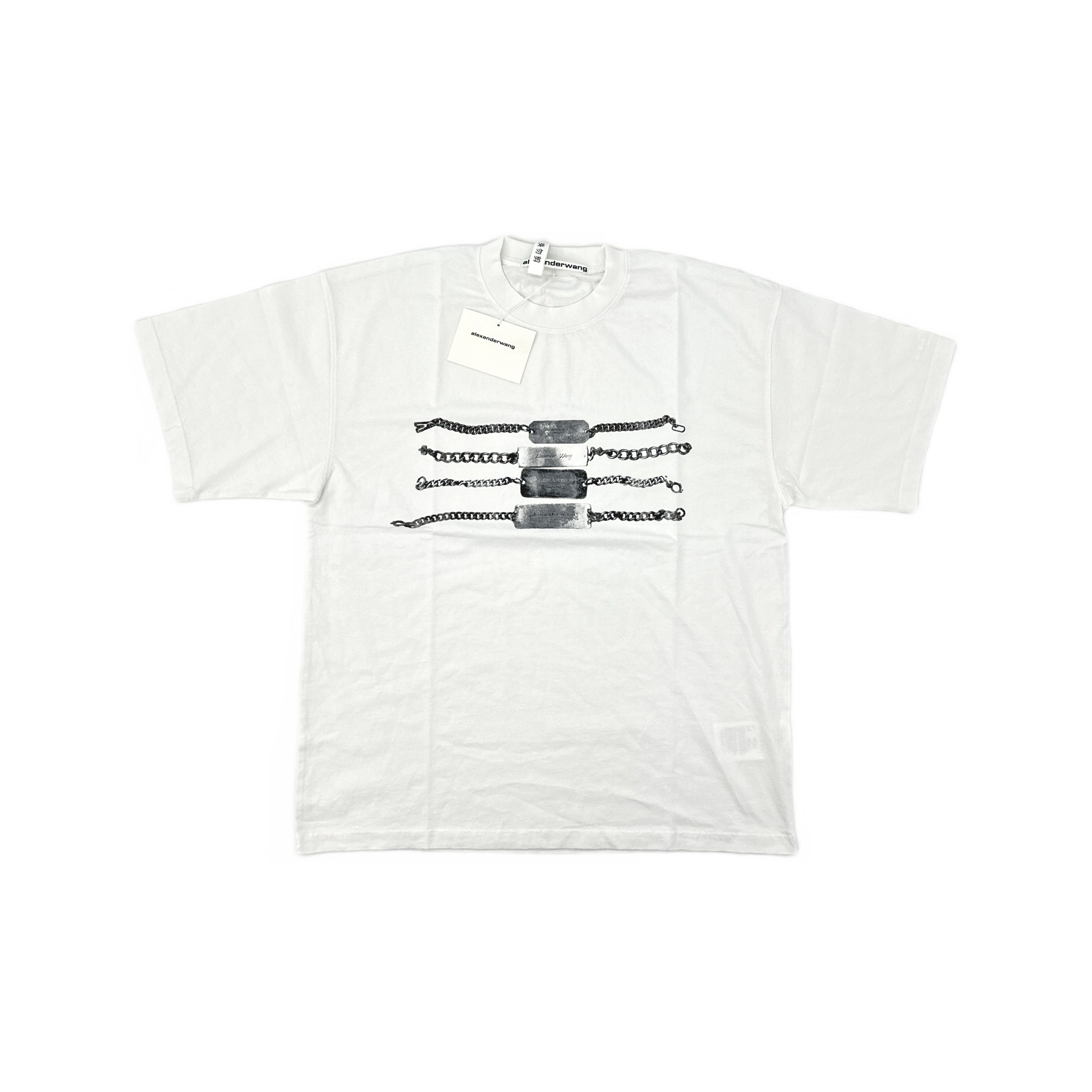 Alexander Wang Alexander Wang Chain Graphic T-Shirt Size L Size US L / EU 52-54 / 3 - 1 Thumbnail
