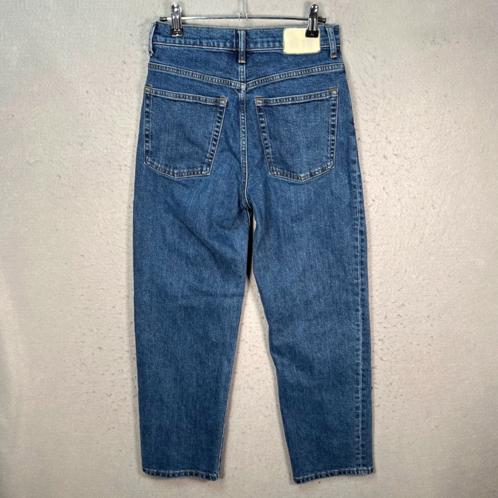 Everlane VINTAGE Everlane Jeans Womens 25 The Way High Rise Organic Cotton Blue Denim Straight Jeans Size 42" / US 20 - 2 Thumbnail