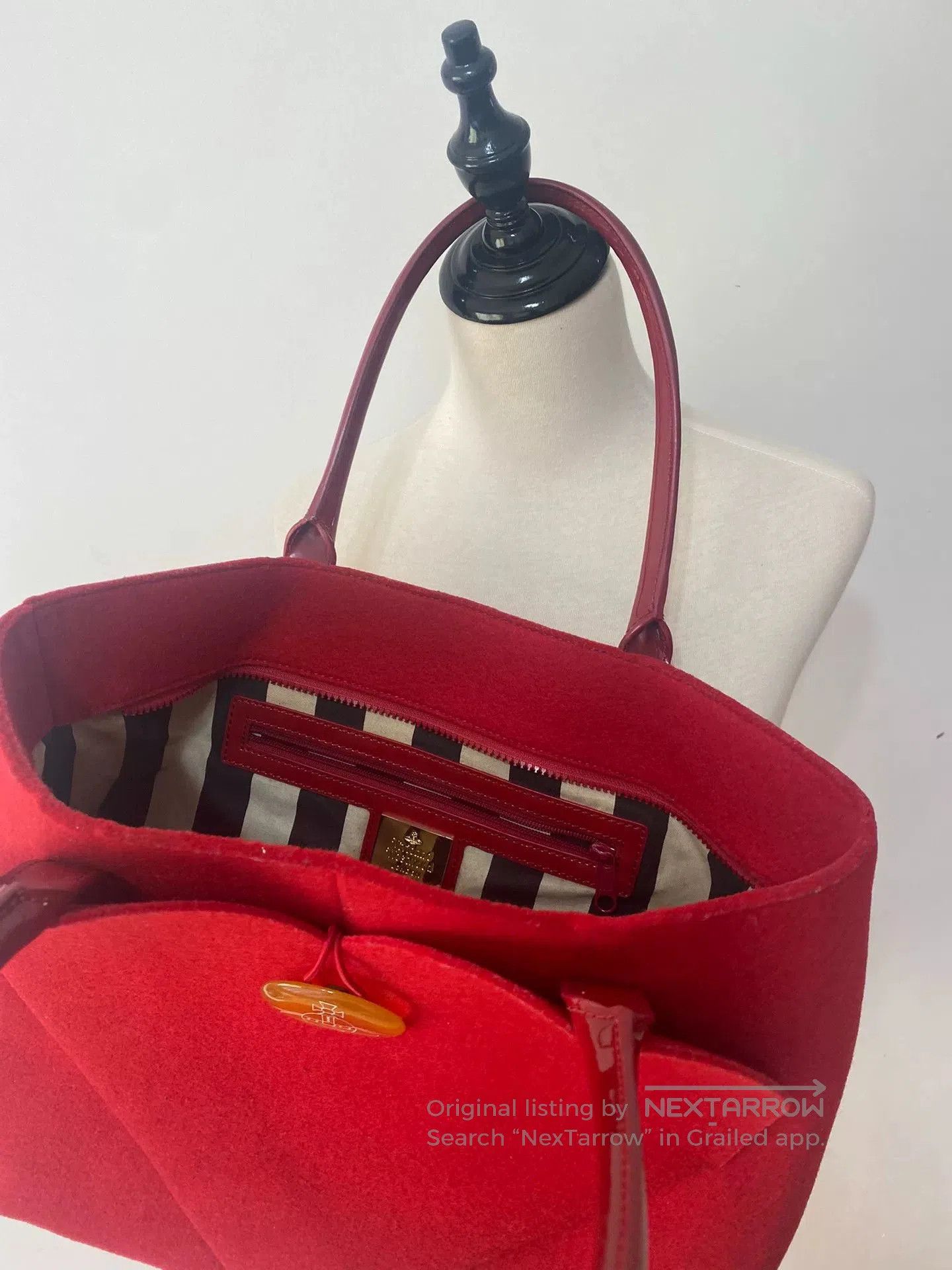 Vivienne Westwood Vivienne Westwood Red Heart Tote Bag. Size ONE SIZE - 3 Thumbnail