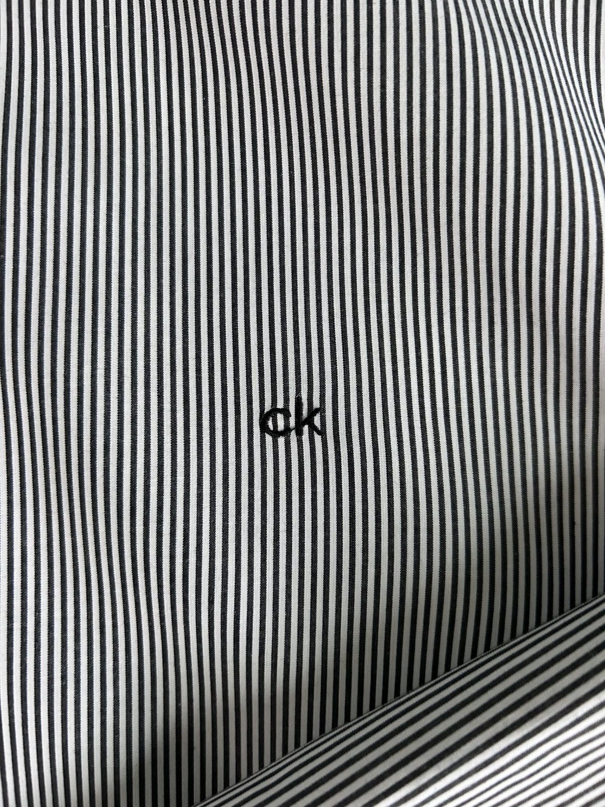 Calvin Klein Calvin Klein Striped Button-Up Shirt – Black & White Size US XL / EU 56 / 4 - 5 Thumbnail