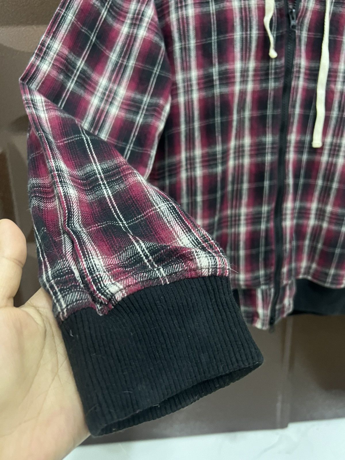 Japanese Brand Bicol Ricol Full Zipper Vintage Checkered Street Sweater Size US M / EU 48-50 / 2 - 6 Thumbnail