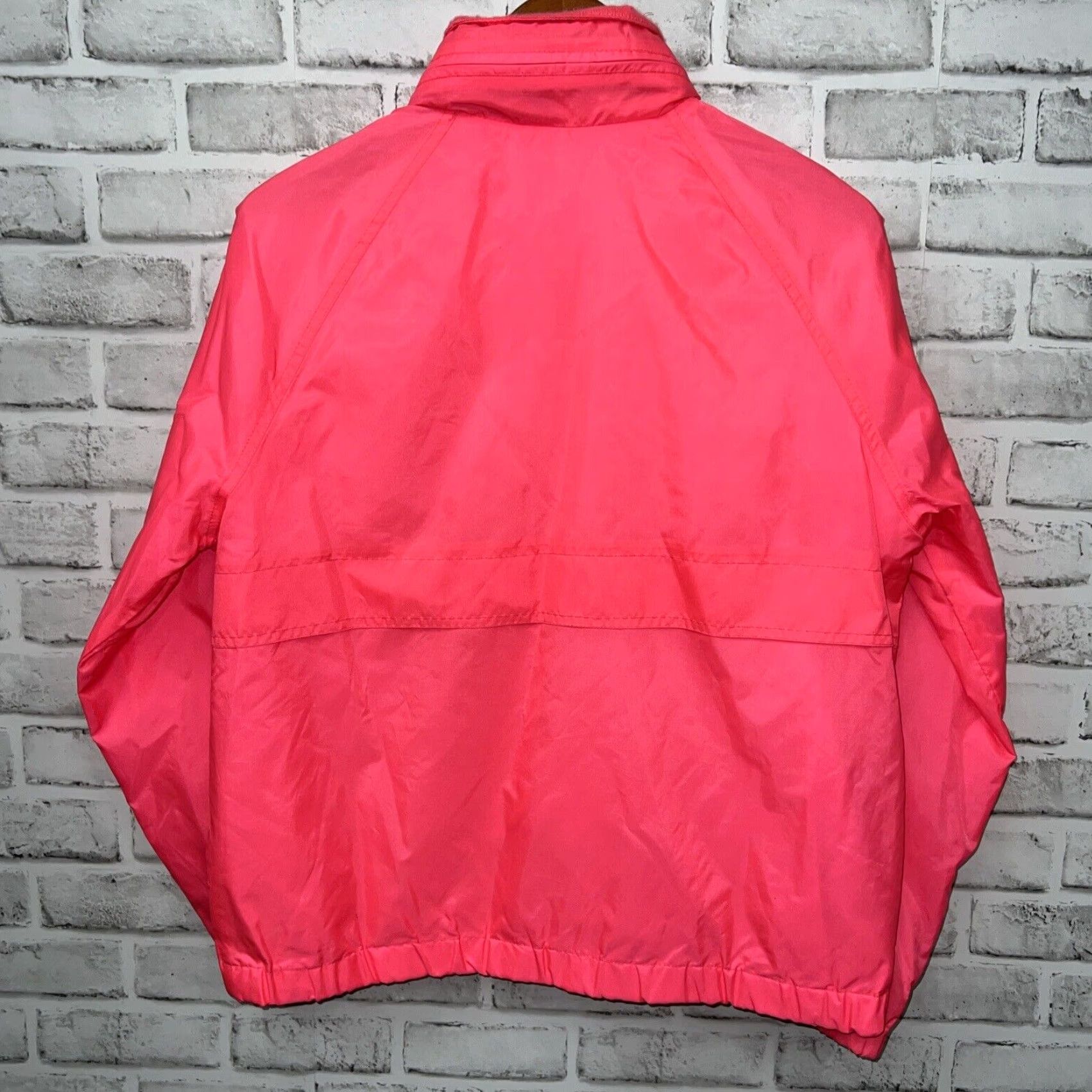 Pinko VINTAGE Pacific Trail Neon Pink Nylon Jacket Womens Medium Size M / US 6-8 / IT 42-44 - 4 Thumbnail