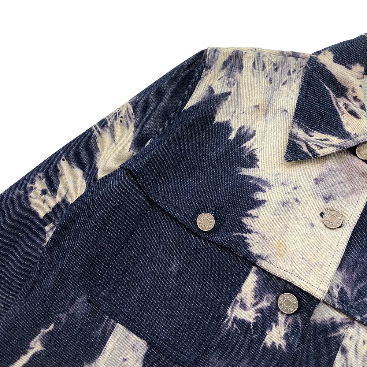 Celine Vintage CELINE SS2000 Denim Tie Dye Indigo Tucker Jacket Size M / US 6-8 / IT 42-44 - 10 Thumbnail