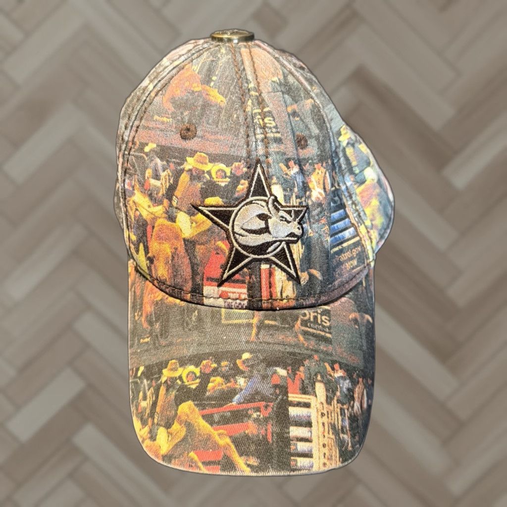 Vintage PBR Baseball Cap Hat Men's Brown Adjustable Solid Cotton Cowboy Western Rodeo Bull Riding One Size Stylish Casual Cap Size ONE SIZE - 1 Thumbnail