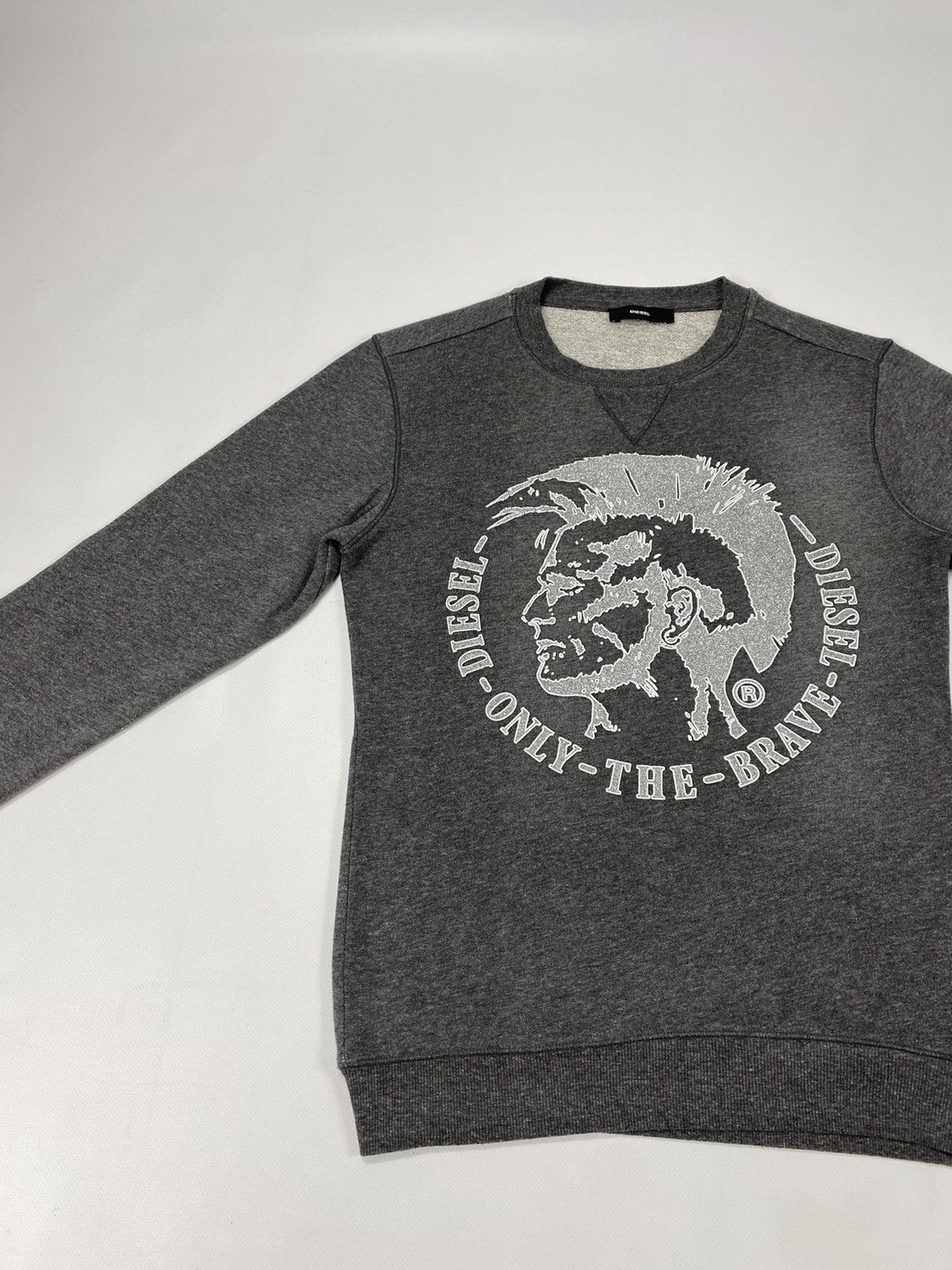 Diesel 🔥LASTDROP🔥 Diesel Shiny Logo Punk Only The Brave Sweatshirt Size US S / EU 44-46 / 1 - 6 Thumbnail