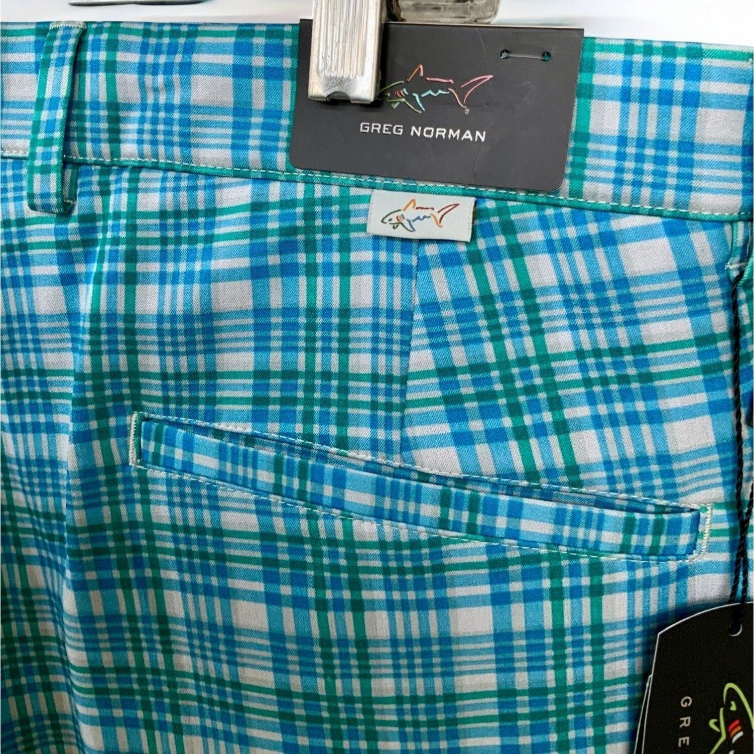 Greg Norman Greg Norman Blue Plaid Golf Shorts Breathable NEW 36 Size US 36 / EU 52 - 3 Thumbnail