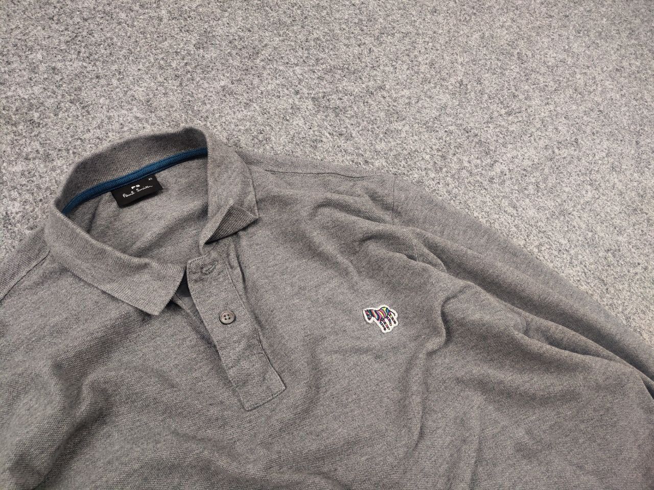 Paul Smith Paul Smith gray polo shirt long sleeves multi zebra logo Size US L / EU 52-54 / 3 - 4 Thumbnail