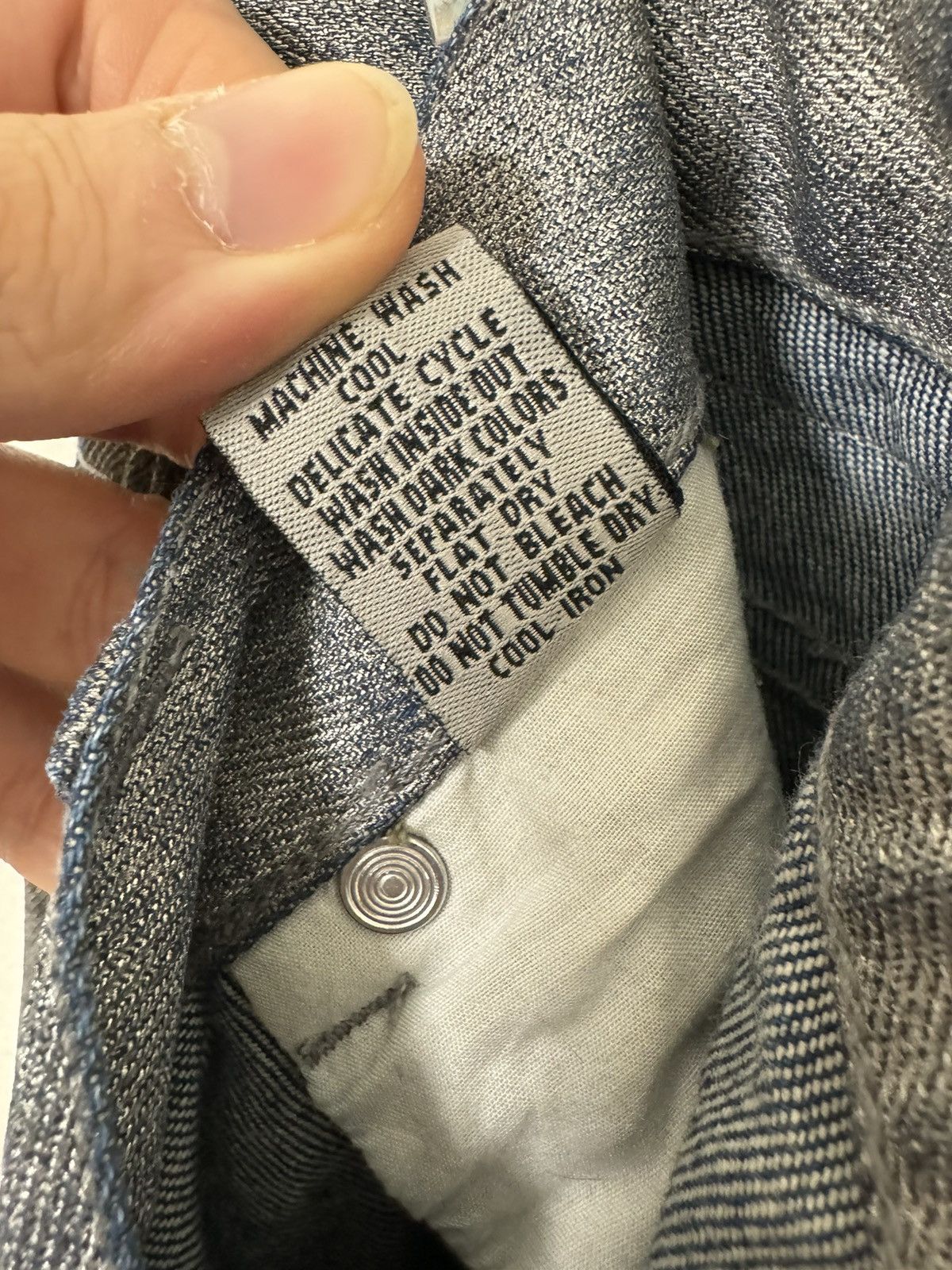 Marithe + Francois Girbaud Silver Reflective Girbaud Jeans Size US 32 / EU 48 - 8 Thumbnail