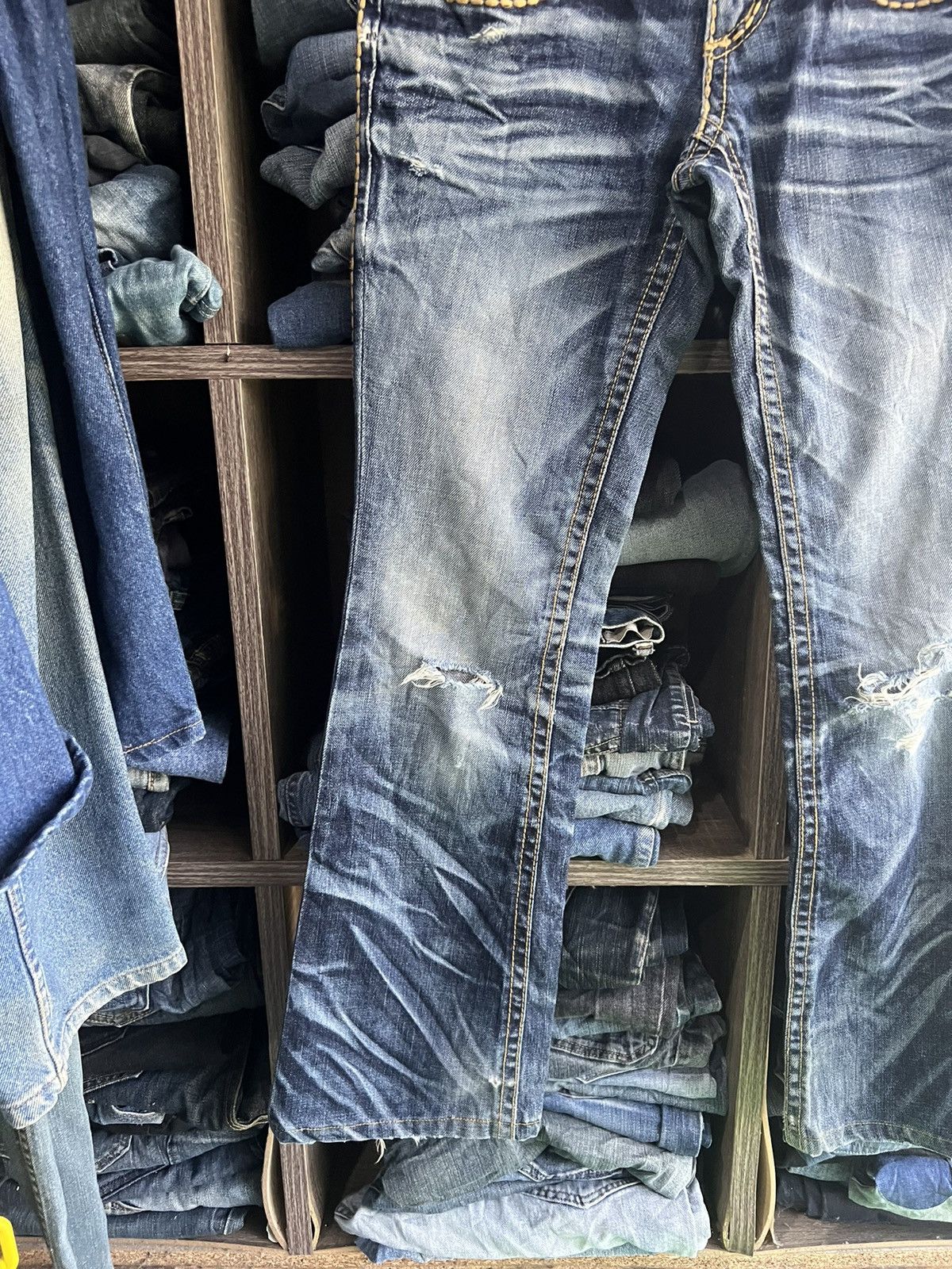 Other 🔥Rare Lolita Jeans Flared Distressed Denim Size 29" - 5 Thumbnail