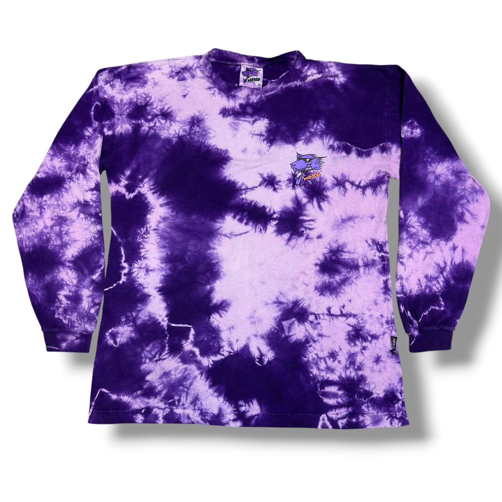 Vintage Vintage 90s MadDog Australia Long Sleeve Tie Dye Tee Surf Size US M / EU 48-50 / 2 - 2 Thumbnail