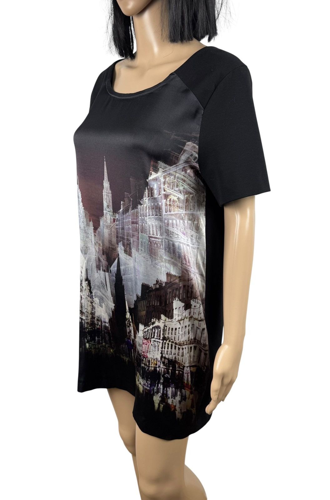 Other Marc Cain Silk Printed Mini Dress Tunic size 4 Size L / US 10 / IT 46 - 4 Thumbnail
