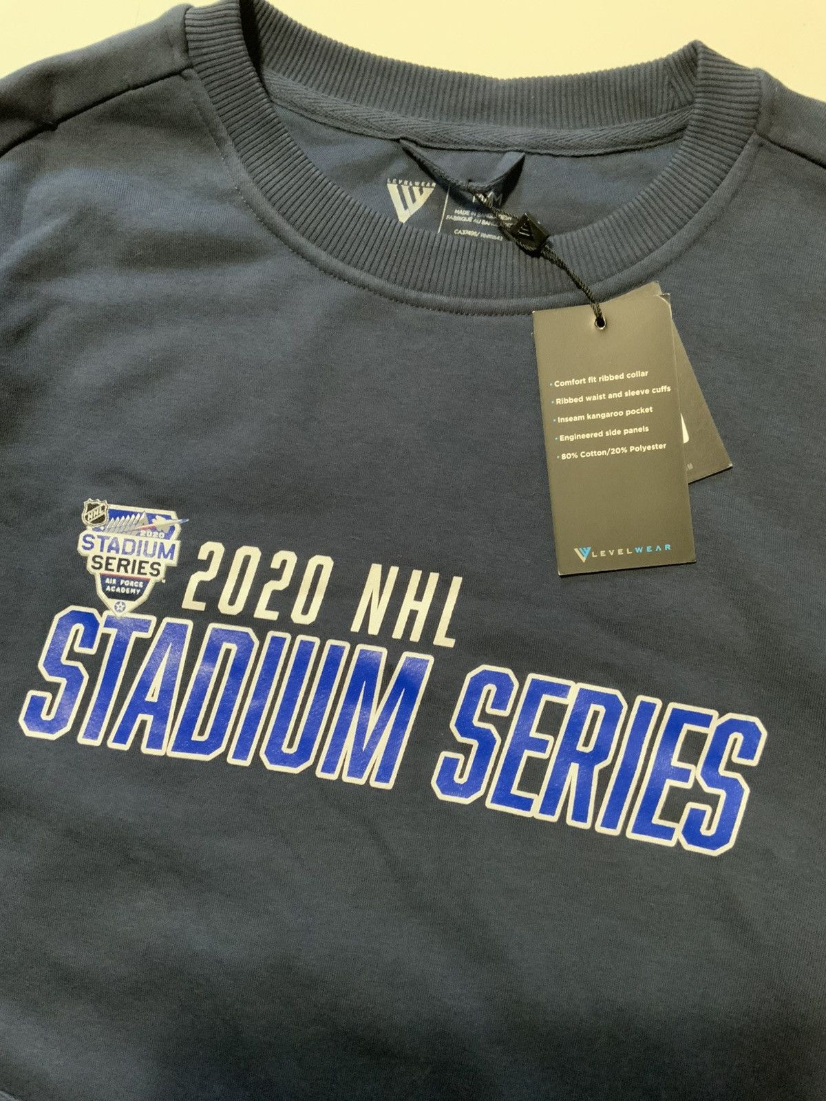 NHL NWT 2020 NHL Hockey Stadium Series Air Force Sweatshirt Size US M / EU 48-50 / 2 - 6 Thumbnail