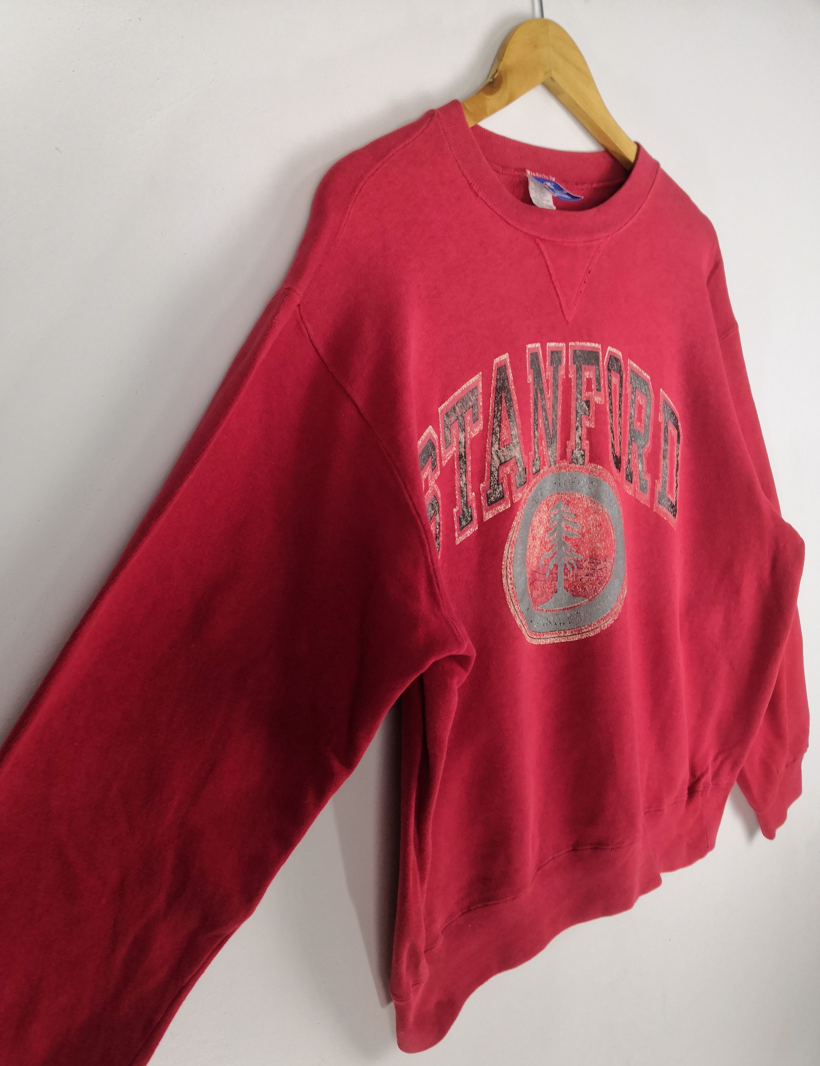 Champion Vintage 90s Champion Stanford Sweatshirt Reverse Weave Size US XL / EU 56 / 4 - 4 Thumbnail