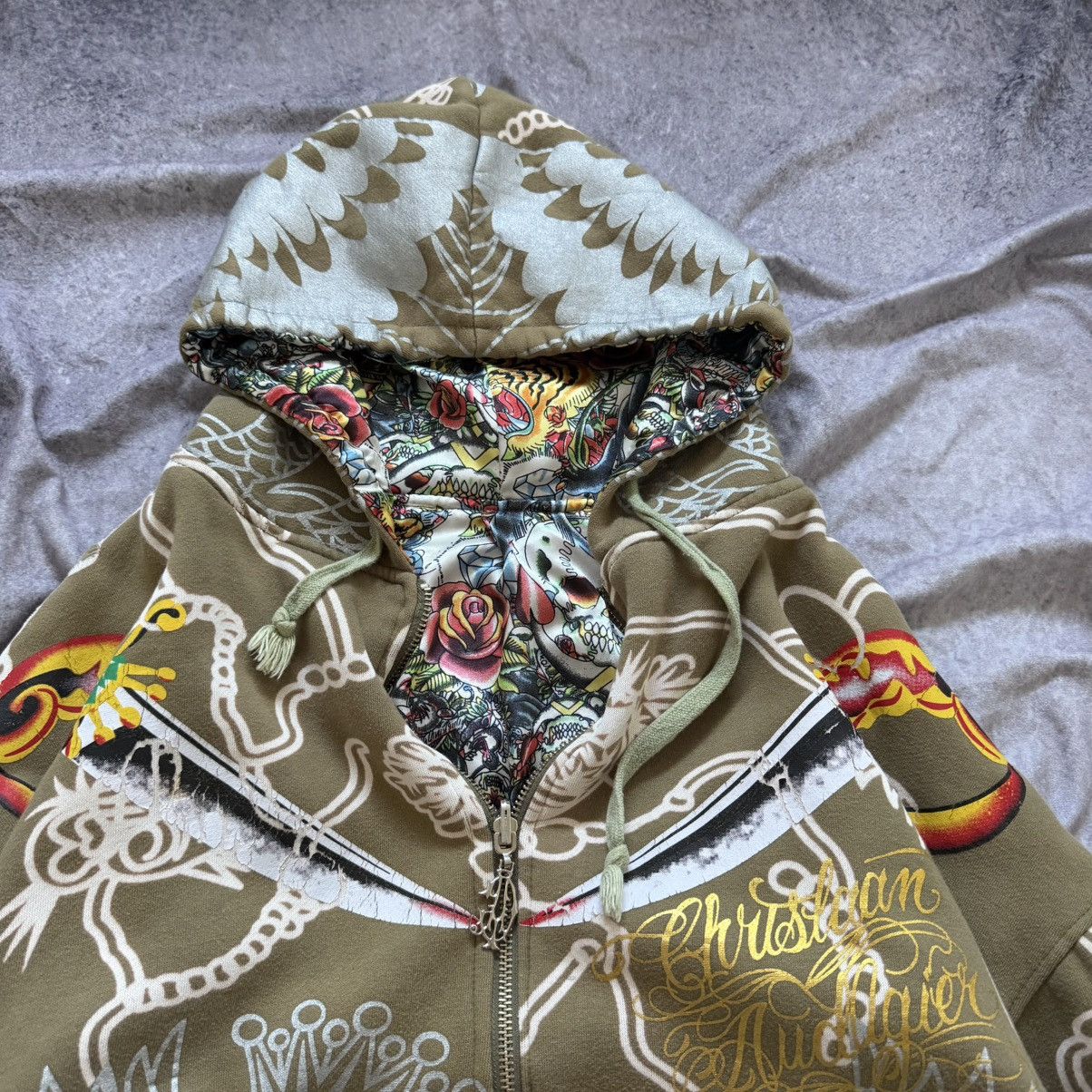 Christian Audigier Y2K Christian Audigier Los Angeles Skull Full Zip Hoodie Size US XXL / EU 58 / 5 - 6 Thumbnail