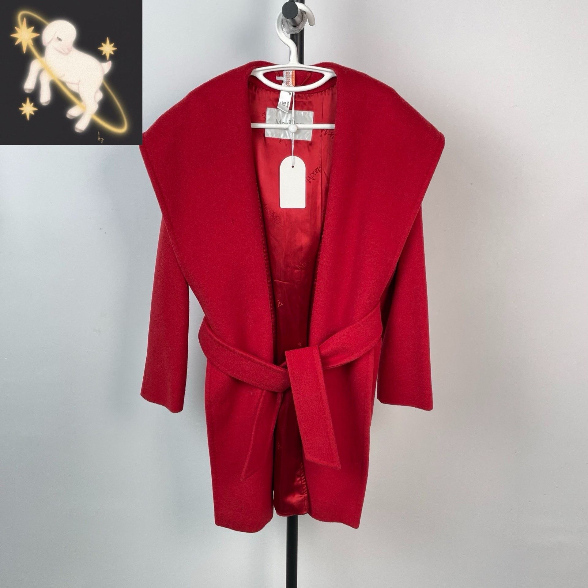 Max Mara Max Mara Red Coat 36 Women Size S / US 4 / IT 40 - 1 Thumbnail
