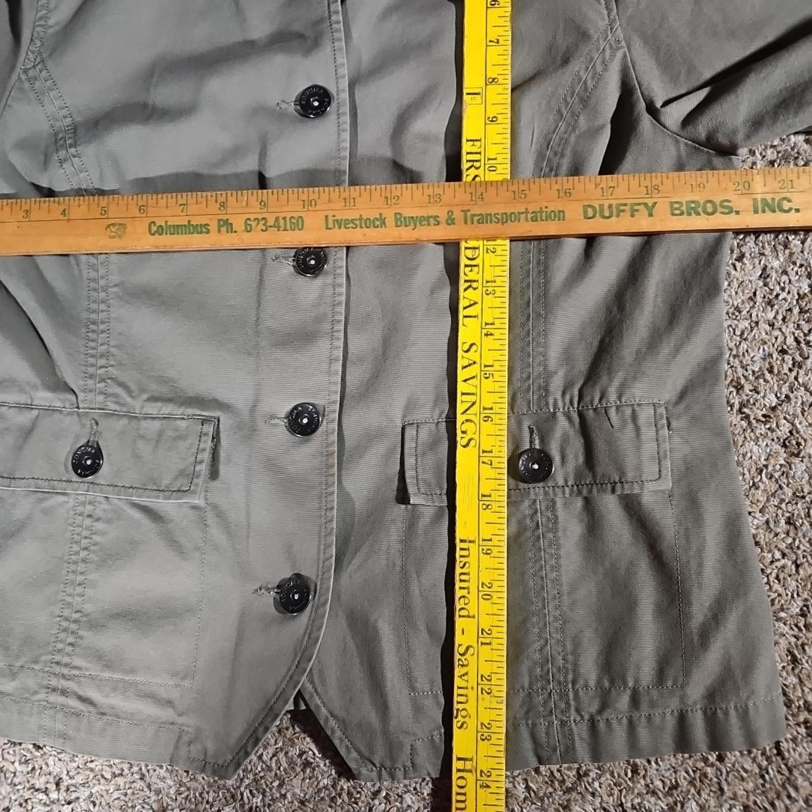 Sonoma Sonoma L Green Button Up Army Style Jacket Size L / US 10 / IT 46 - 4 Thumbnail