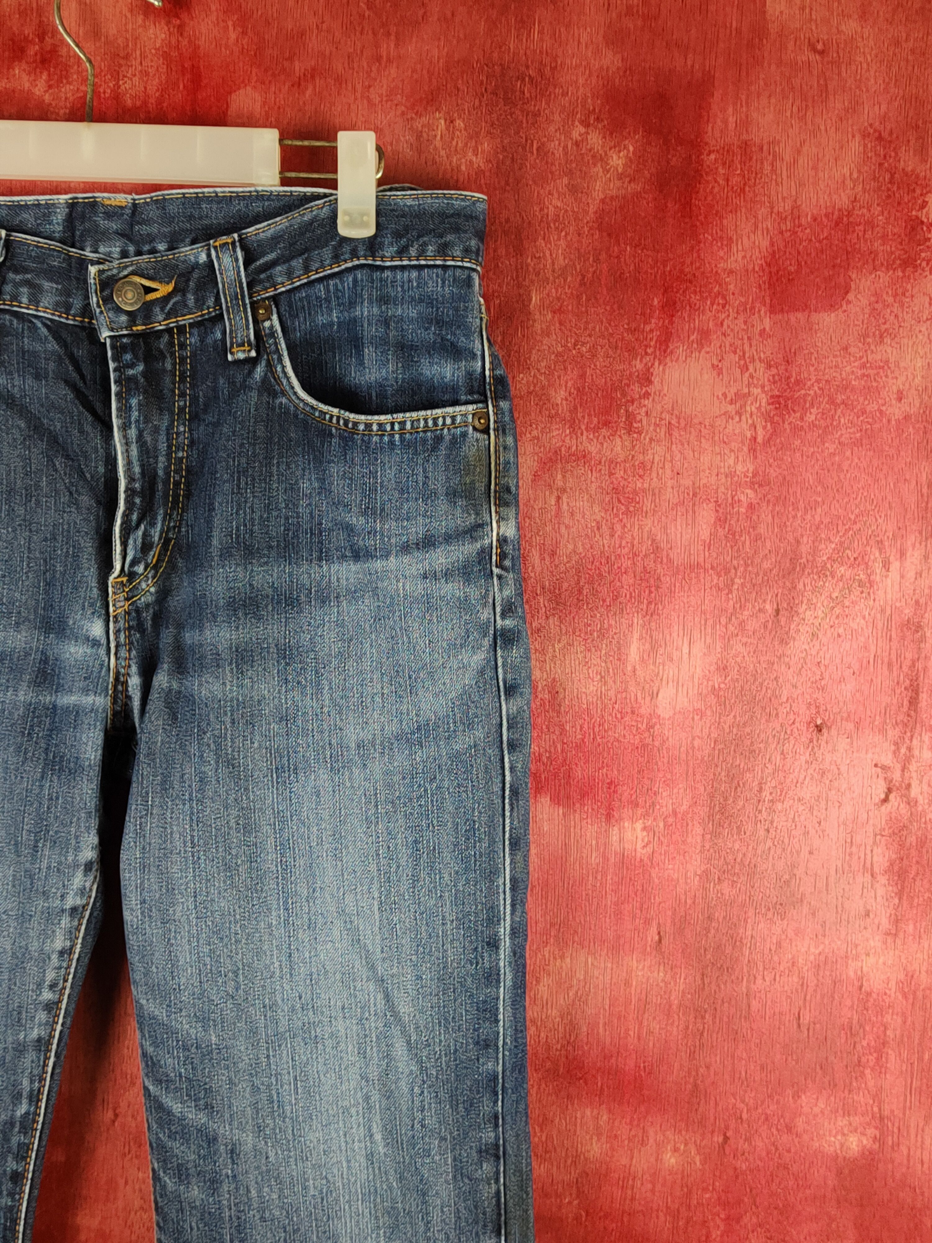 Edwin Edwin Dark Blue Faded Distressed Ripped Jeans #S1632 Size US 31 - 5 Thumbnail
