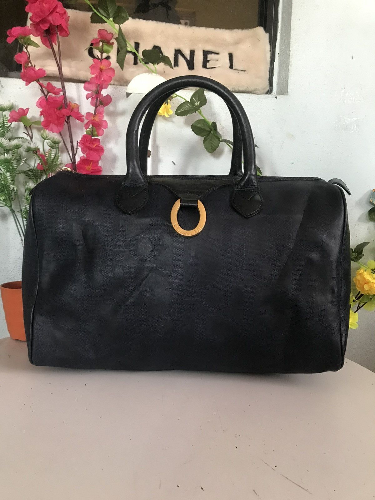 Christian Dior Monsieur × Vintage Vintage Christian Dior Boston Navy Blue Size ONE SIZE - 3 Thumbnail