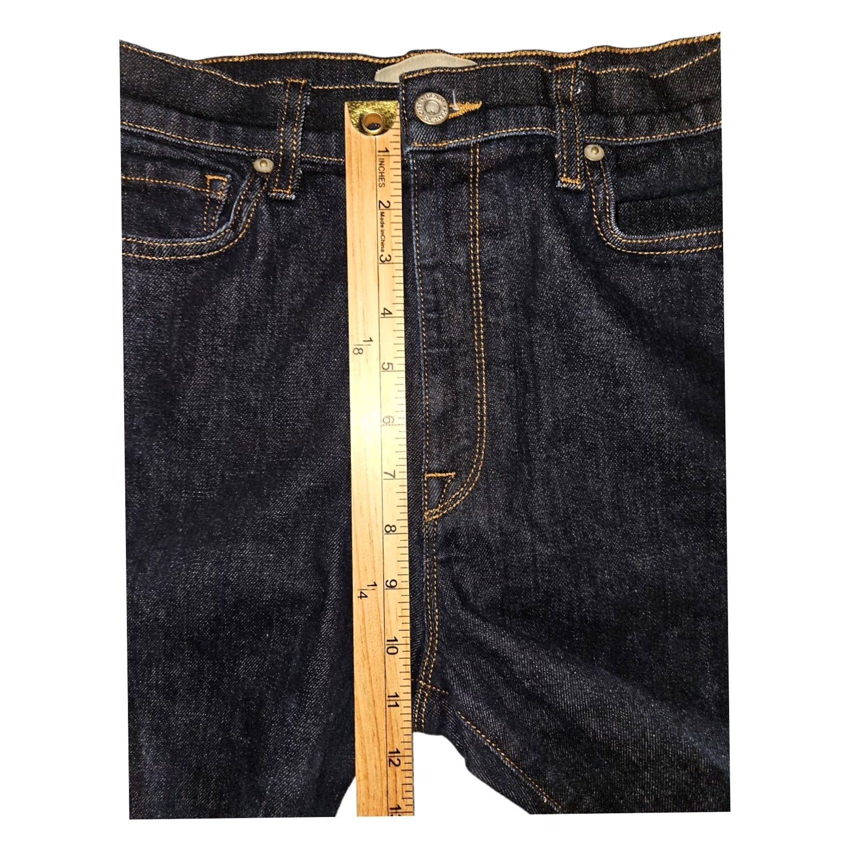 Vintage BALDWIN Jeans Women's 29 Blue Skinny Ultra-High Rise Denim Stretch Modern Preppy Size 29" - 4 Thumbnail