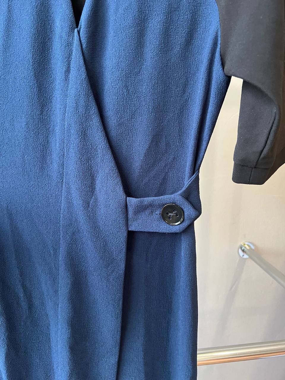 Cop Copine COP COPINE NAVY ASYMMETRICAL NEPTUNI ROSE RARE DRESS SZ 34 Size XS / US 0-2 / IT 36-38 - 9 Thumbnail