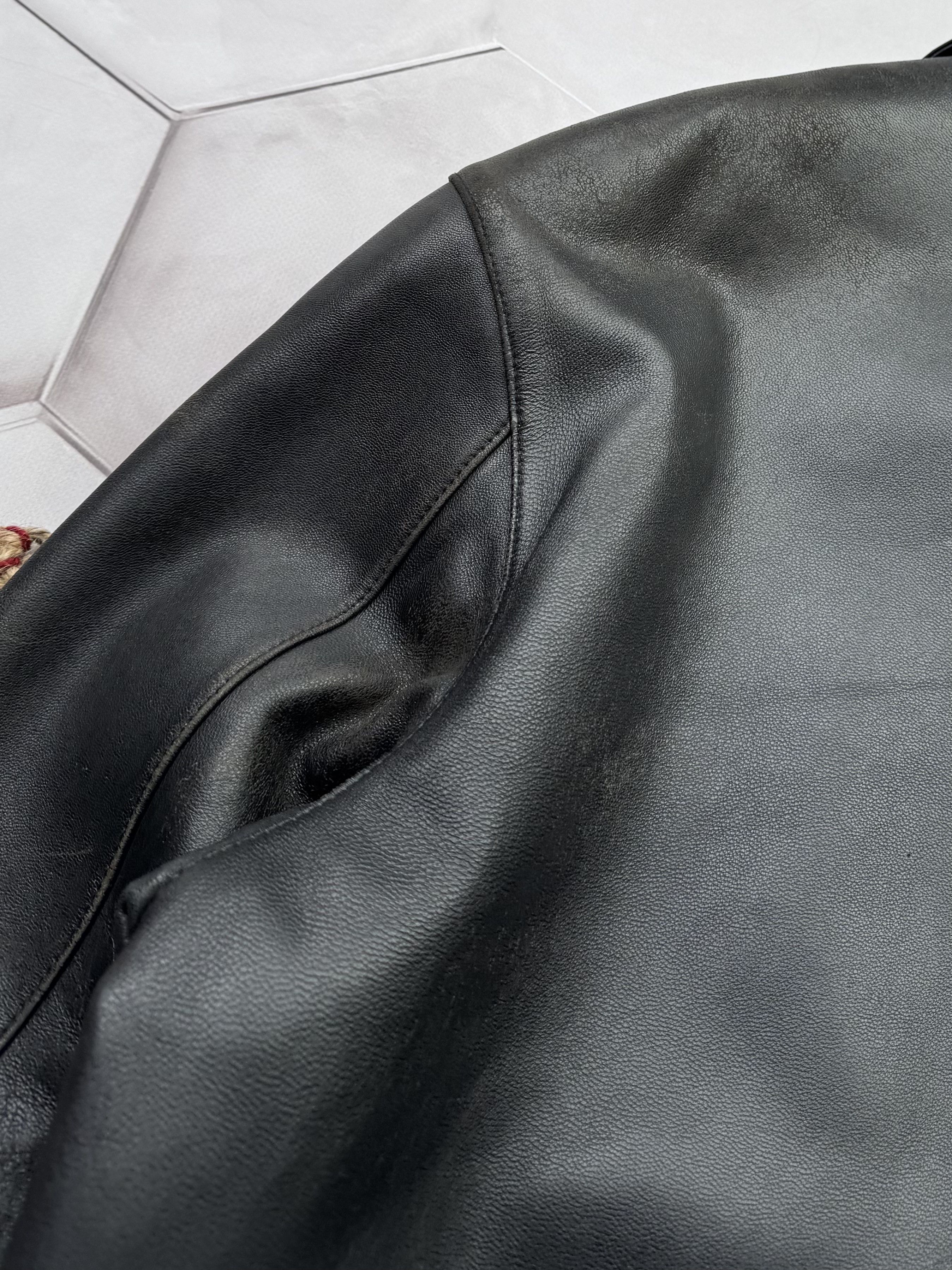 Japanese Brand Vintage Leather Jacket (E4) Size US M / EU 48-50 / 2 - 15 Thumbnail
