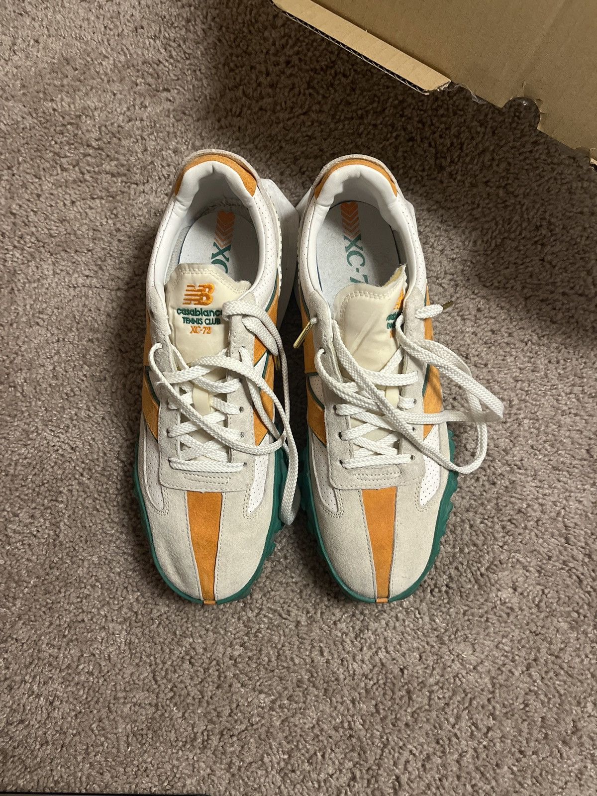 Casablanca × New Balance Casablanca X New Balance XC72 Green & Orange Size US 11.5 / EU 44-45 - 2 Thumbnail
